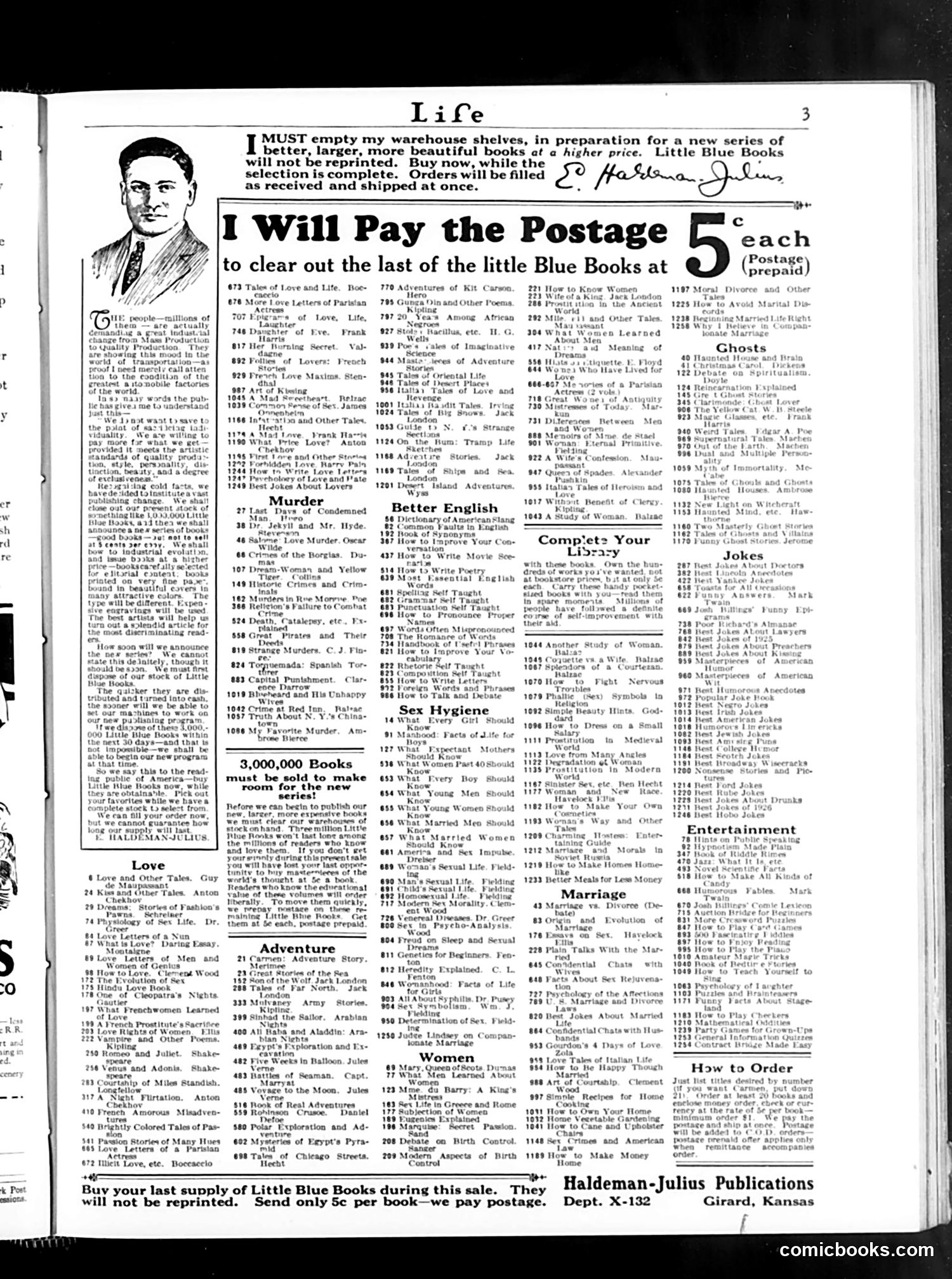 Life — November 3, 1927 — page 5: Life, 1927-11-03