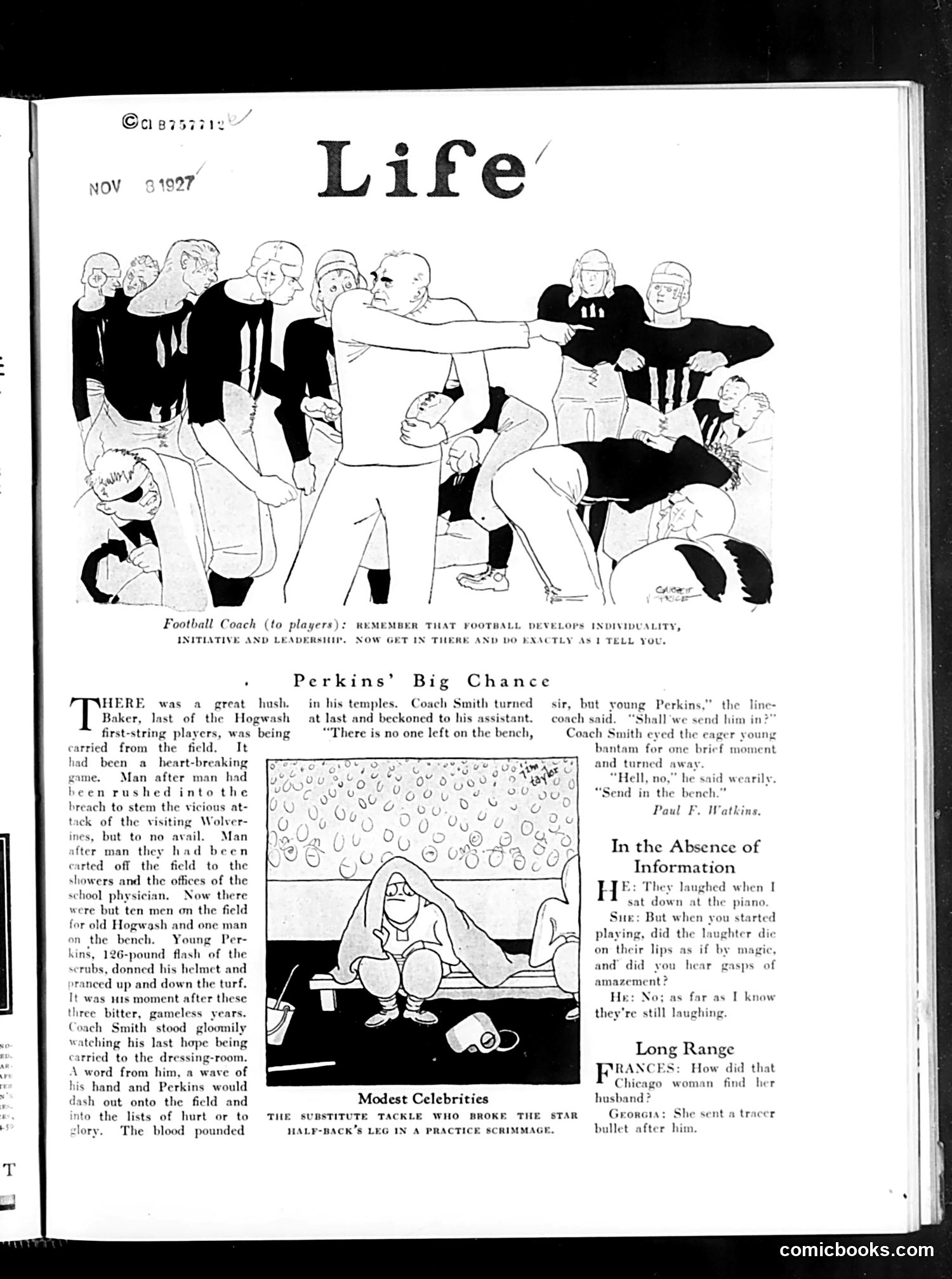 Life — November 10, 1927 — page 7: Life, 1927-11-10