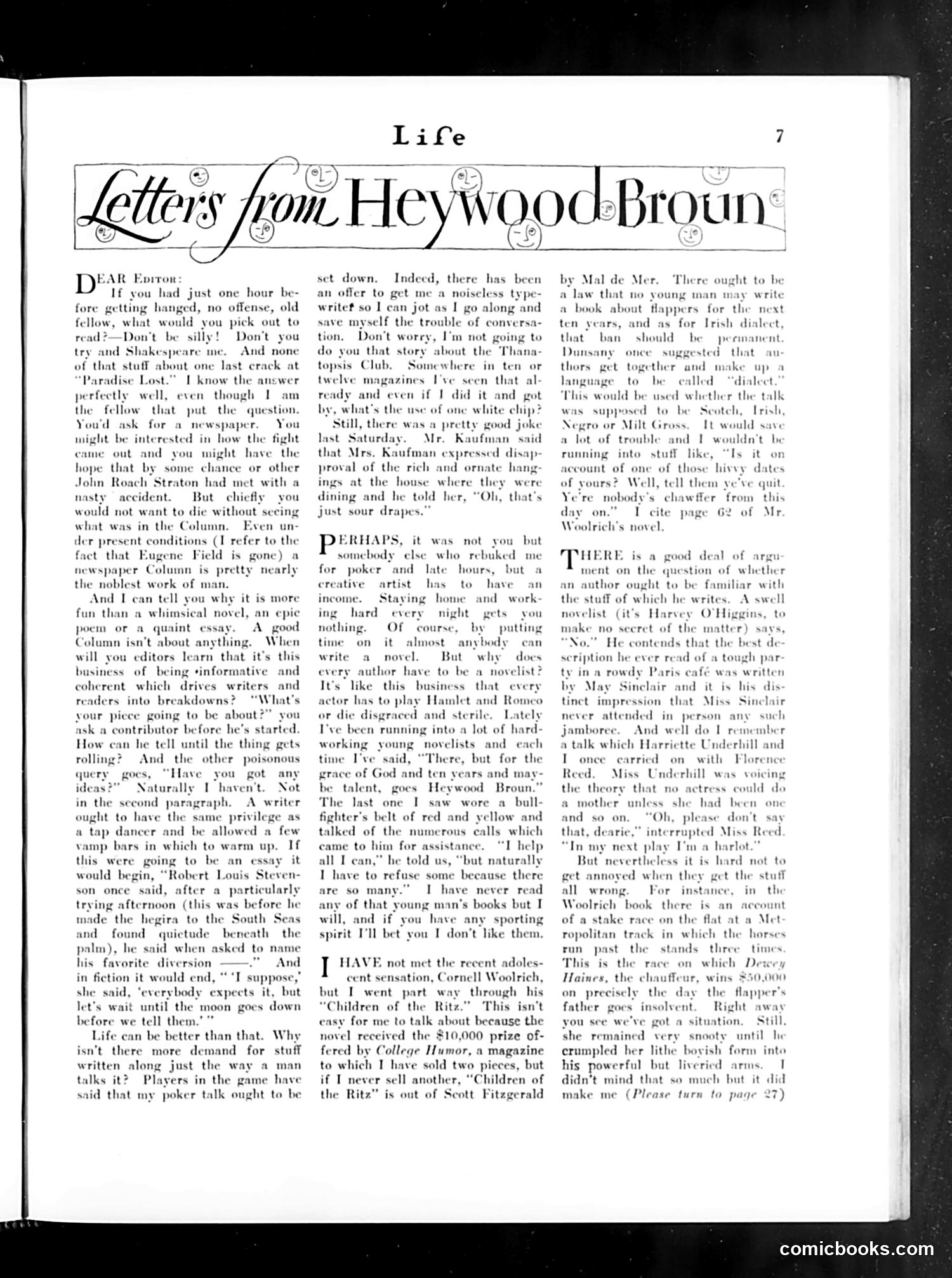 Life — December 22, 1927 — page 9: Life, 1927-12-22