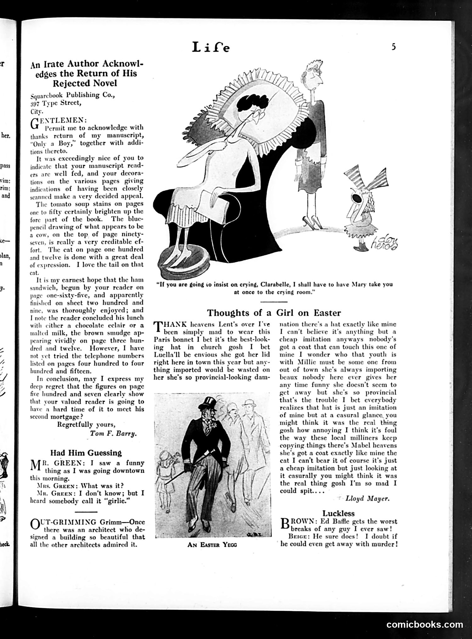 Life — March 29, 1928 — page 7: Life, 1928-03-29