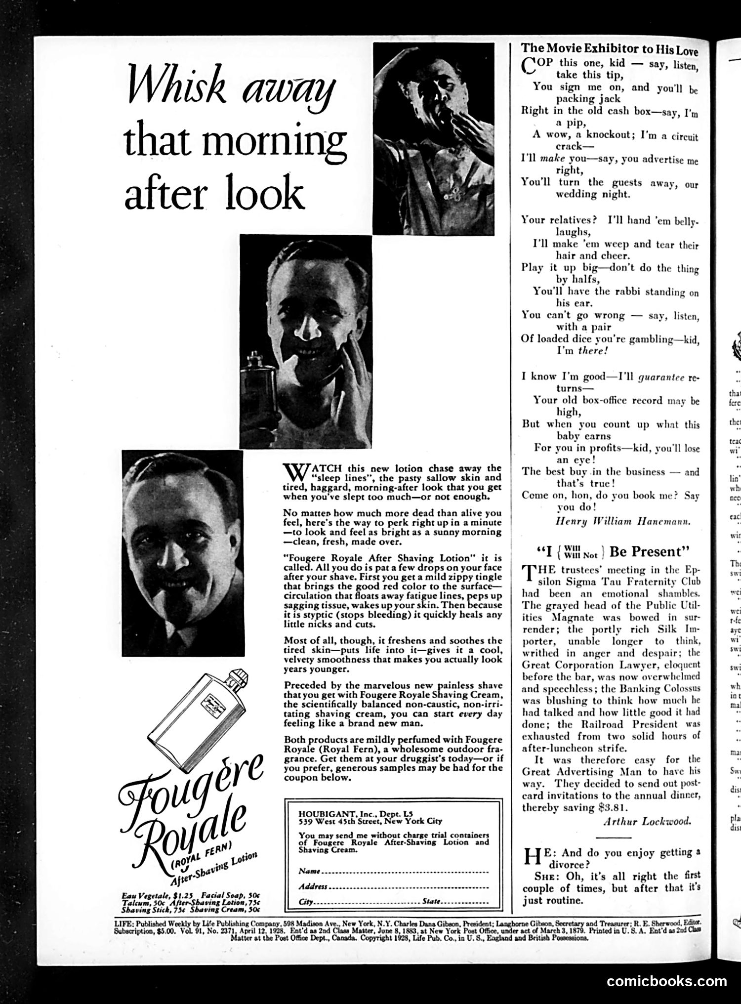 Life — April 12, 1928 — page 4: Life, 1928-04-12