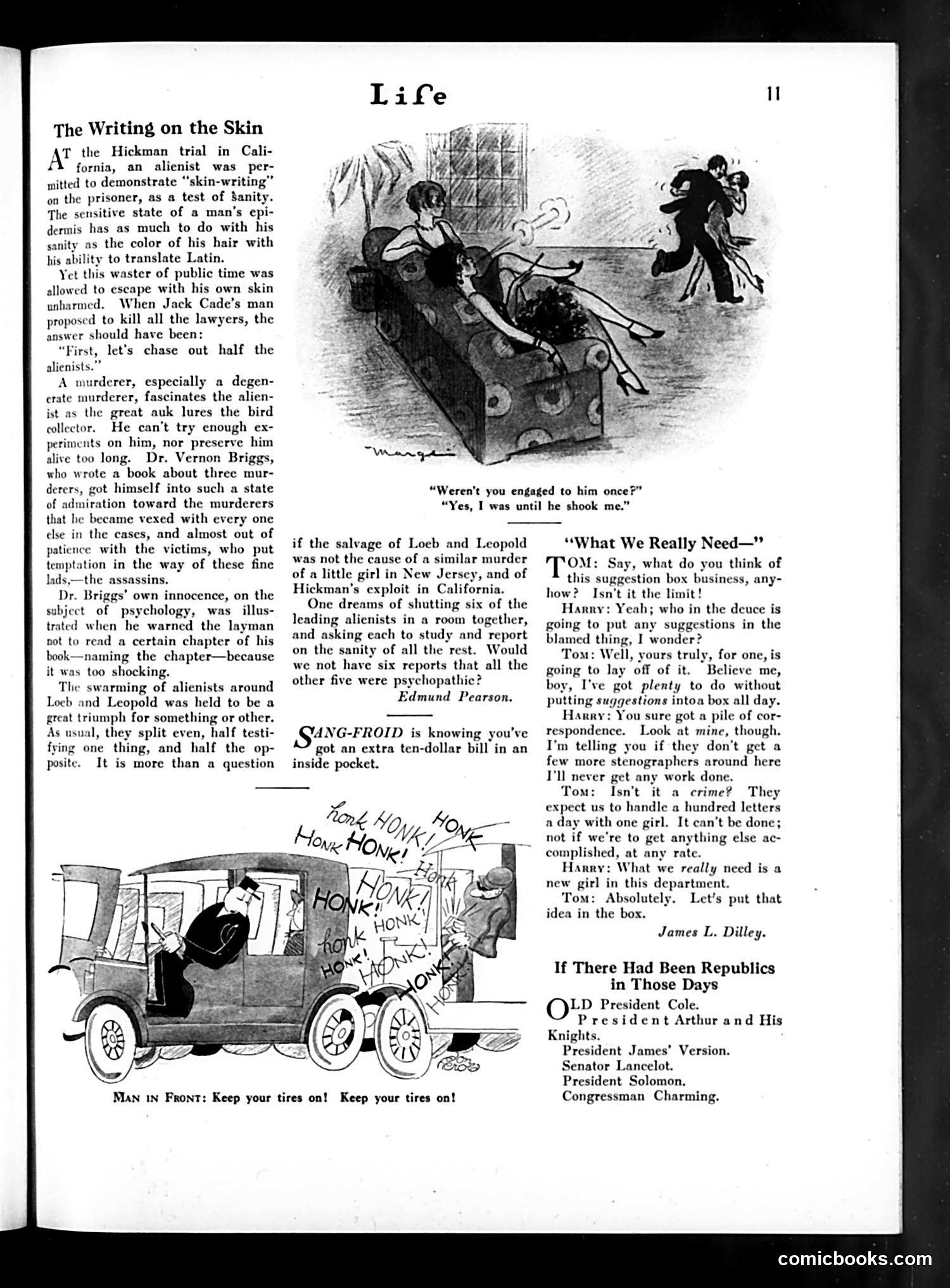 Life — April 12, 1928 — page 13: Life, 1928-04-12