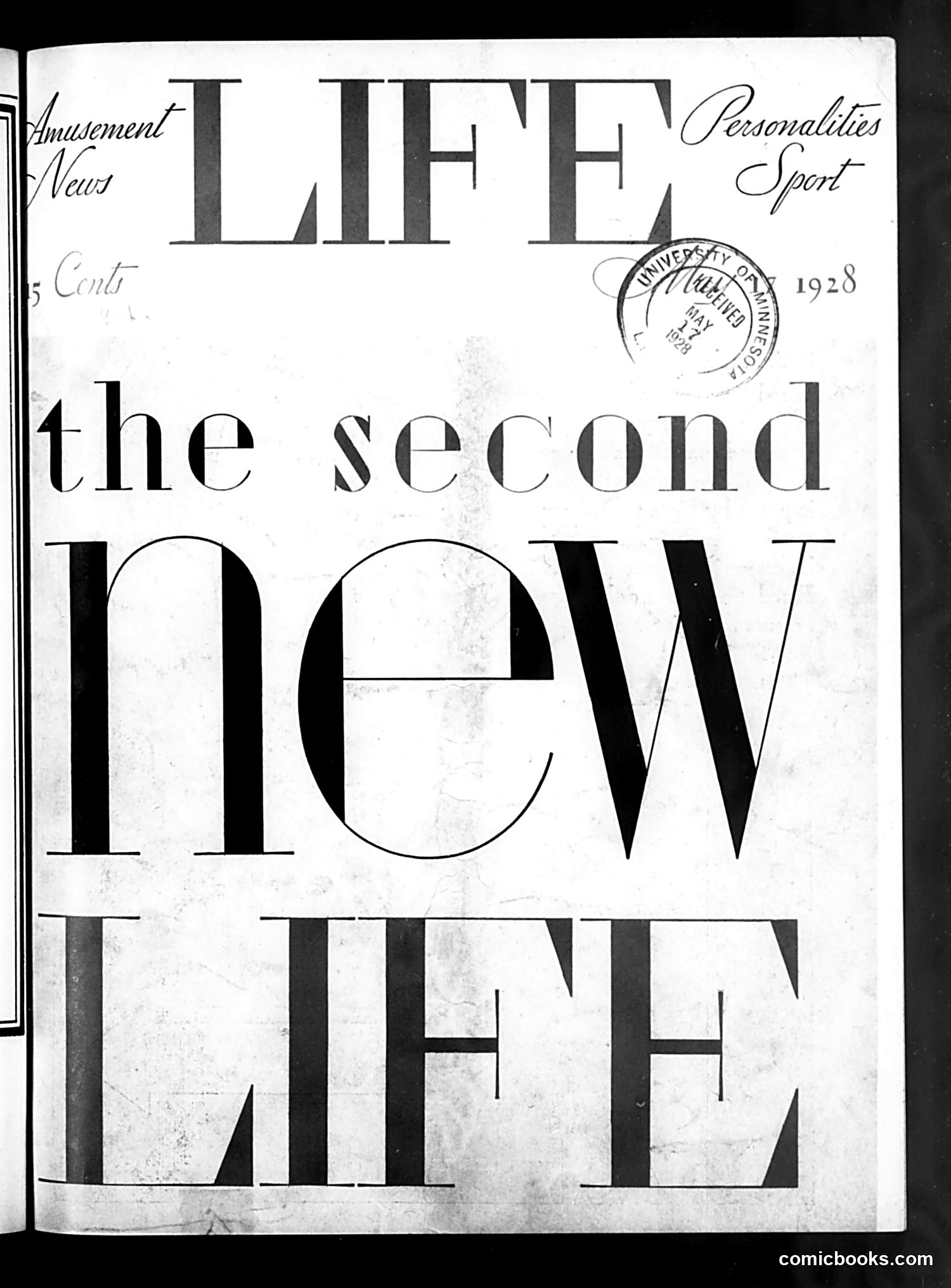 Life — May 17, 1928 — page 1: Life, 1928-05-17