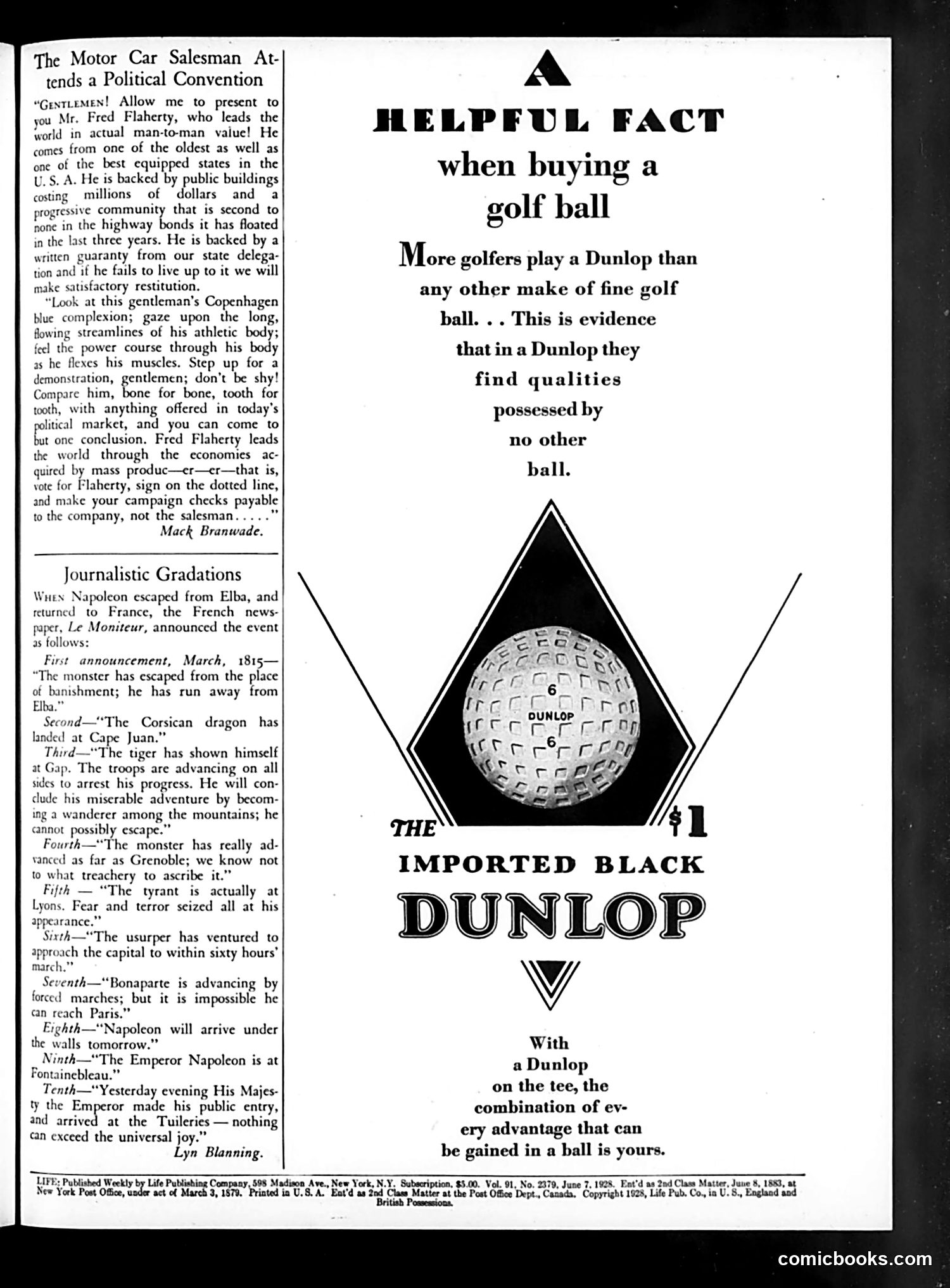 Life — June 7, 1928 — page 5: Life, 1928-06-07