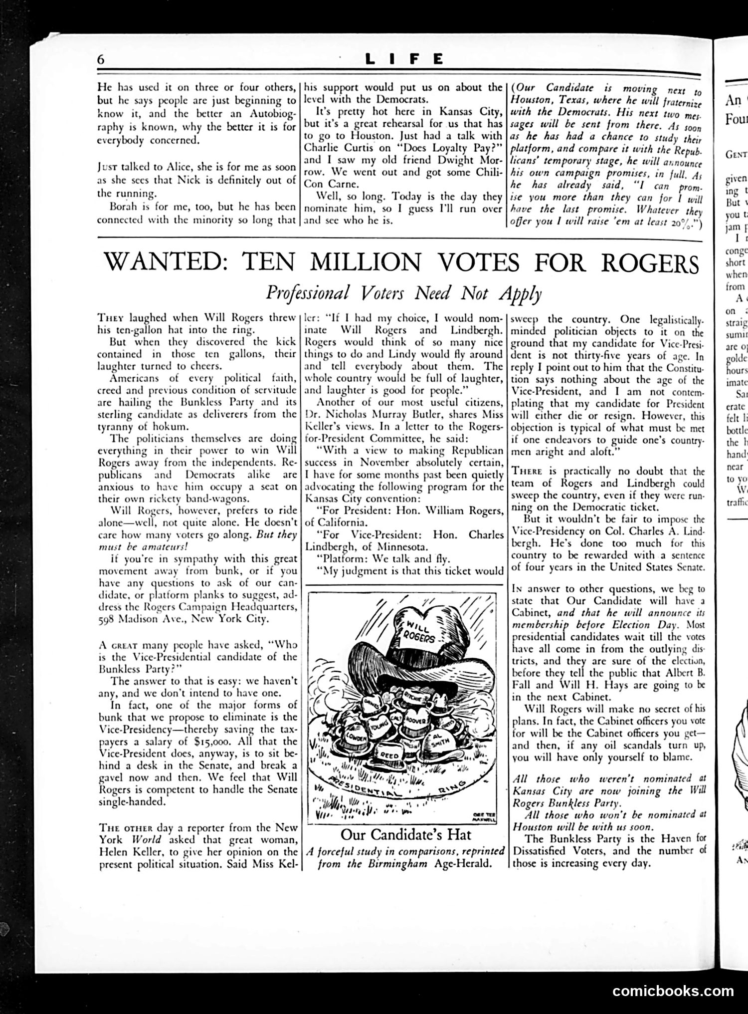 Life — June 14, 1928 — page 8: Life, 1928-06-14