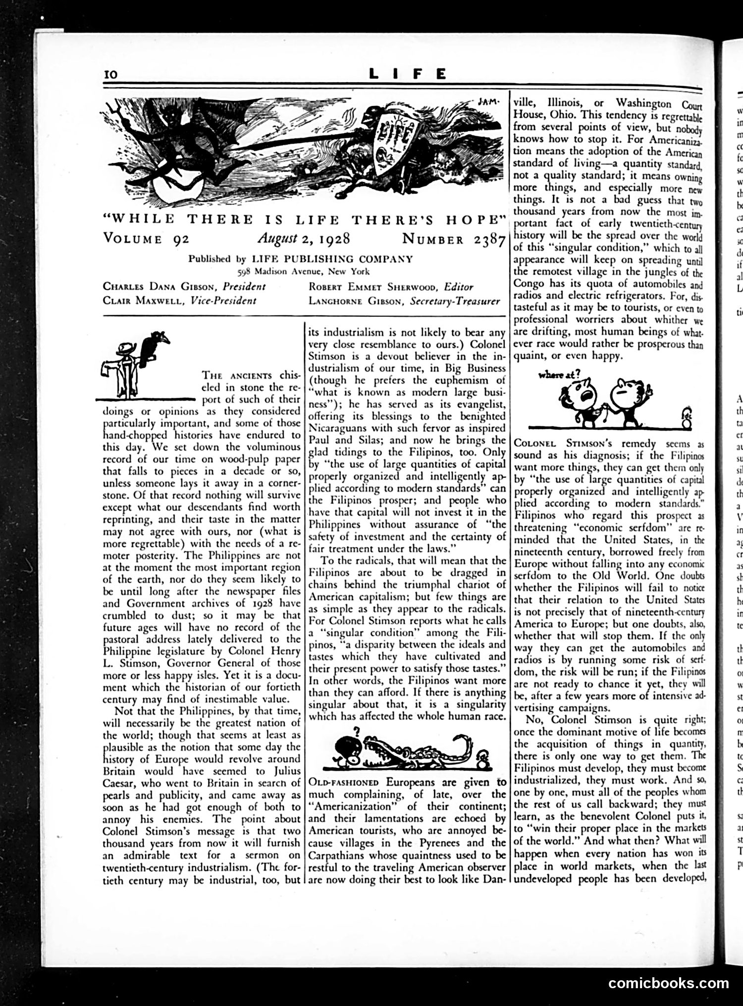 Life — August 2, 1928 — page 12: Life, 1928-08-02