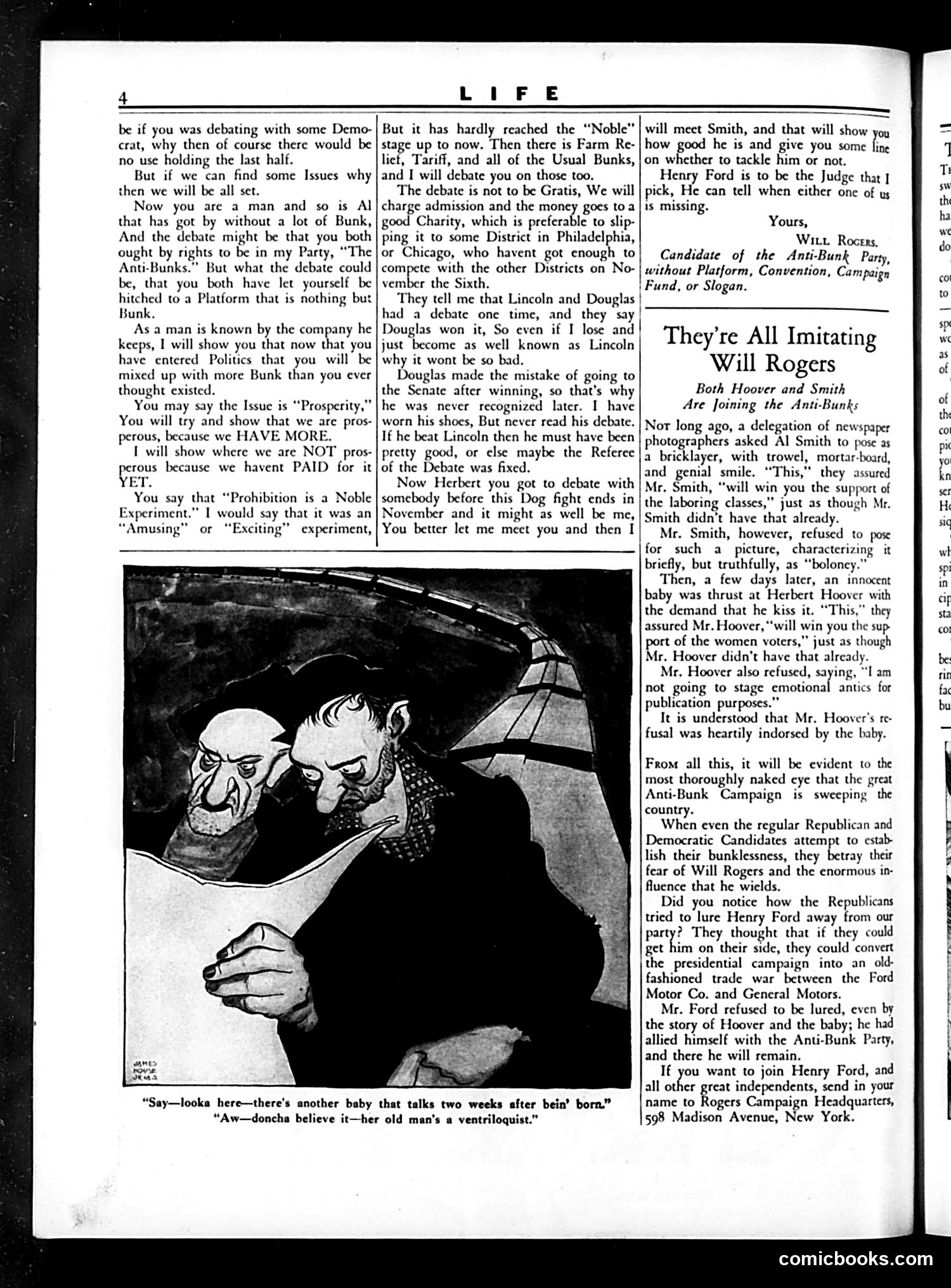 Life — August 9, 1928 — page 6: Life, 1928-08-09
