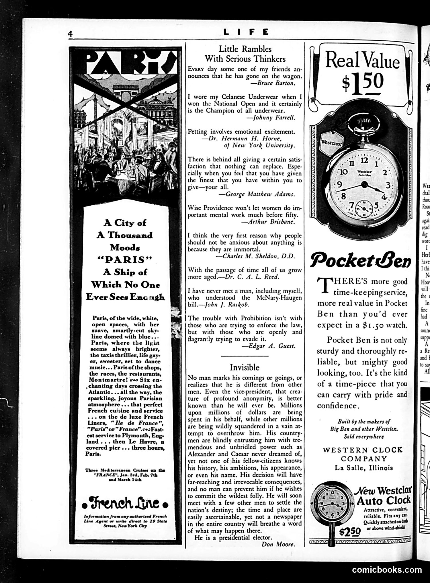 Life — September 14, 1928 — page 6: Life, 1928-09-14