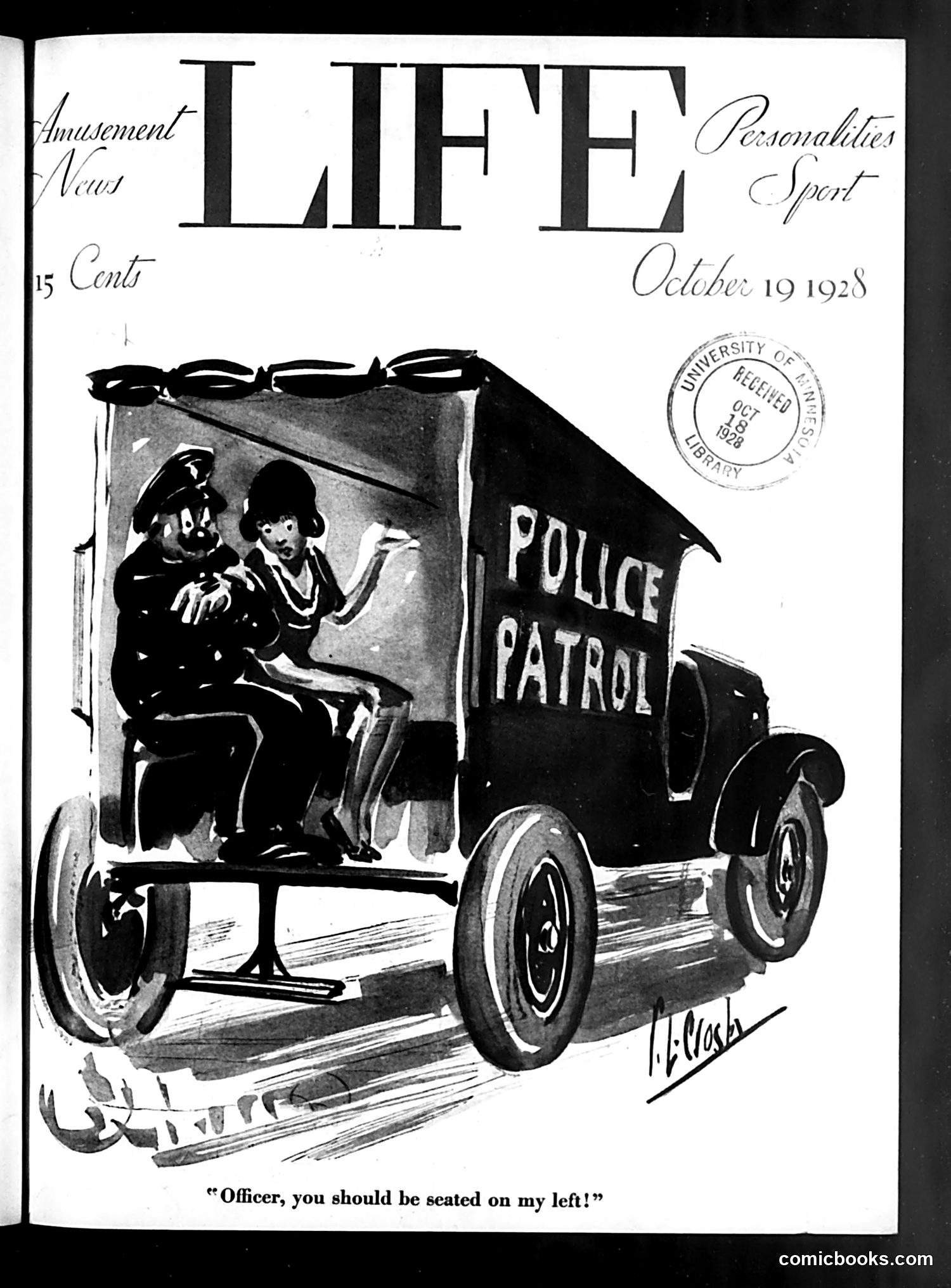 Life — October 19, 1928 — page 1: Life, 1928-10-19