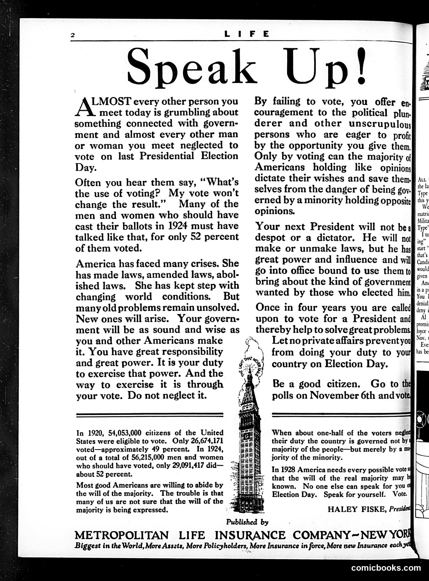 Life — October 19, 1928 — page 4: Life, 1928-10-19