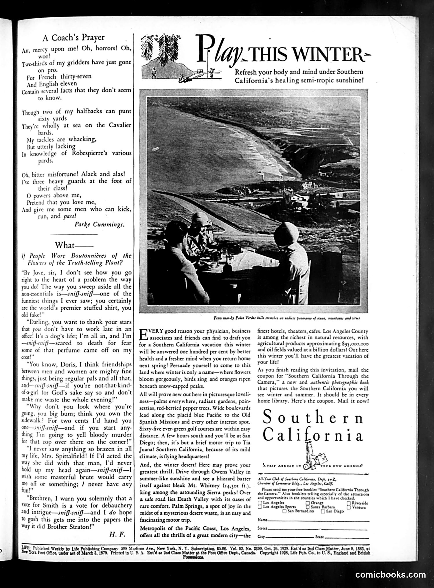 Life — October 26, 1928 — page 3: Life, 1928-10-26