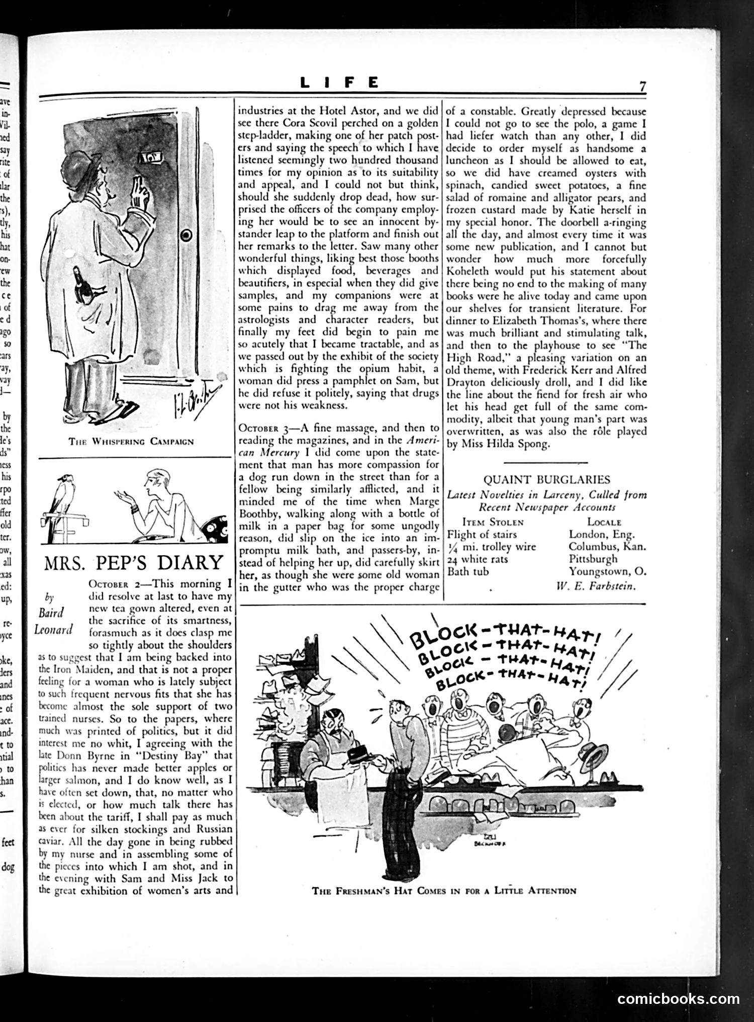 Life — October 26, 1928 — page 9: Life, 1928-10-26