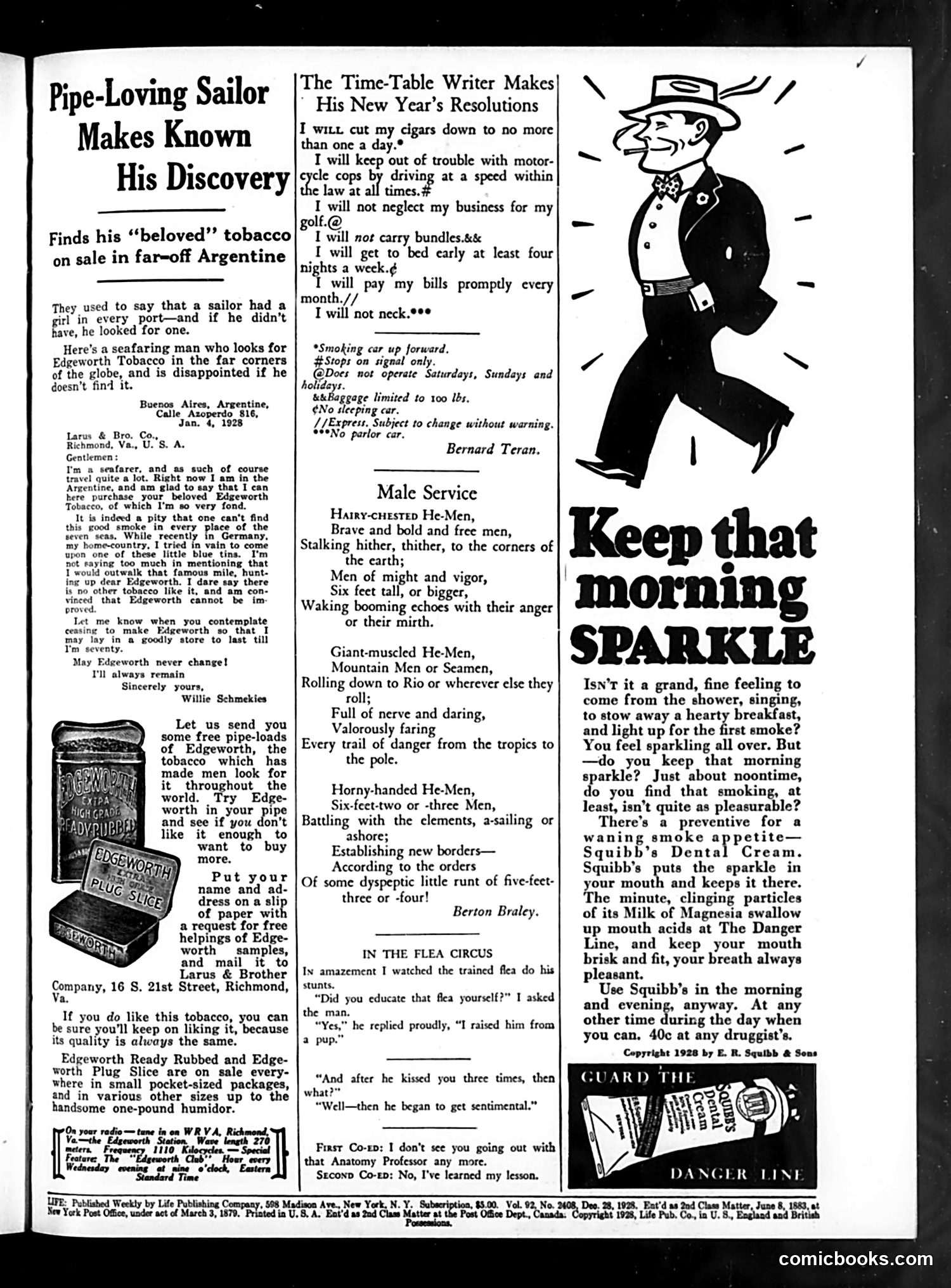 Life — December 28, 1928 — page 3: Life, 1928-12-28