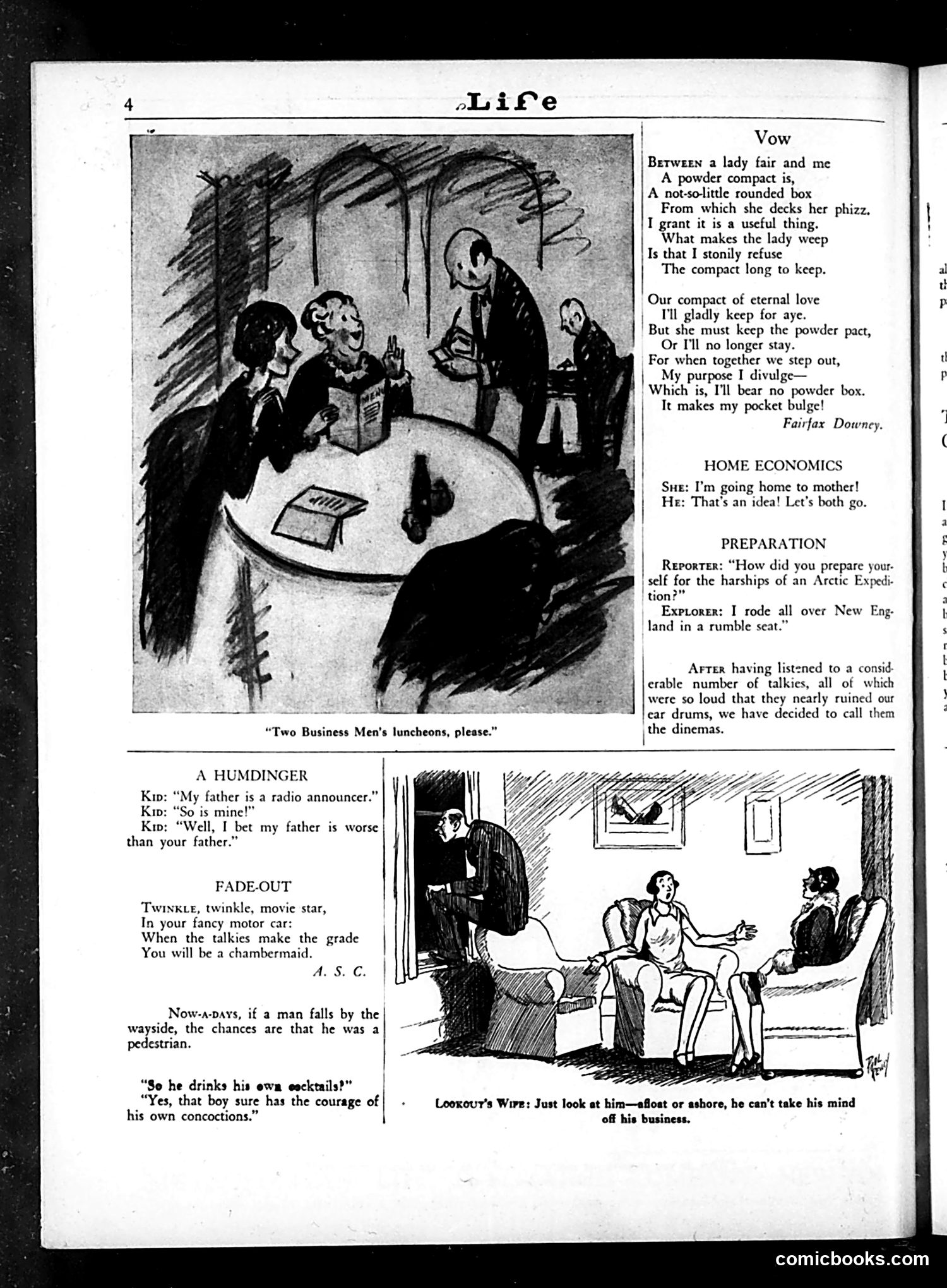 Life — January 11, 1929 — page 6: Life, 1929-01-11