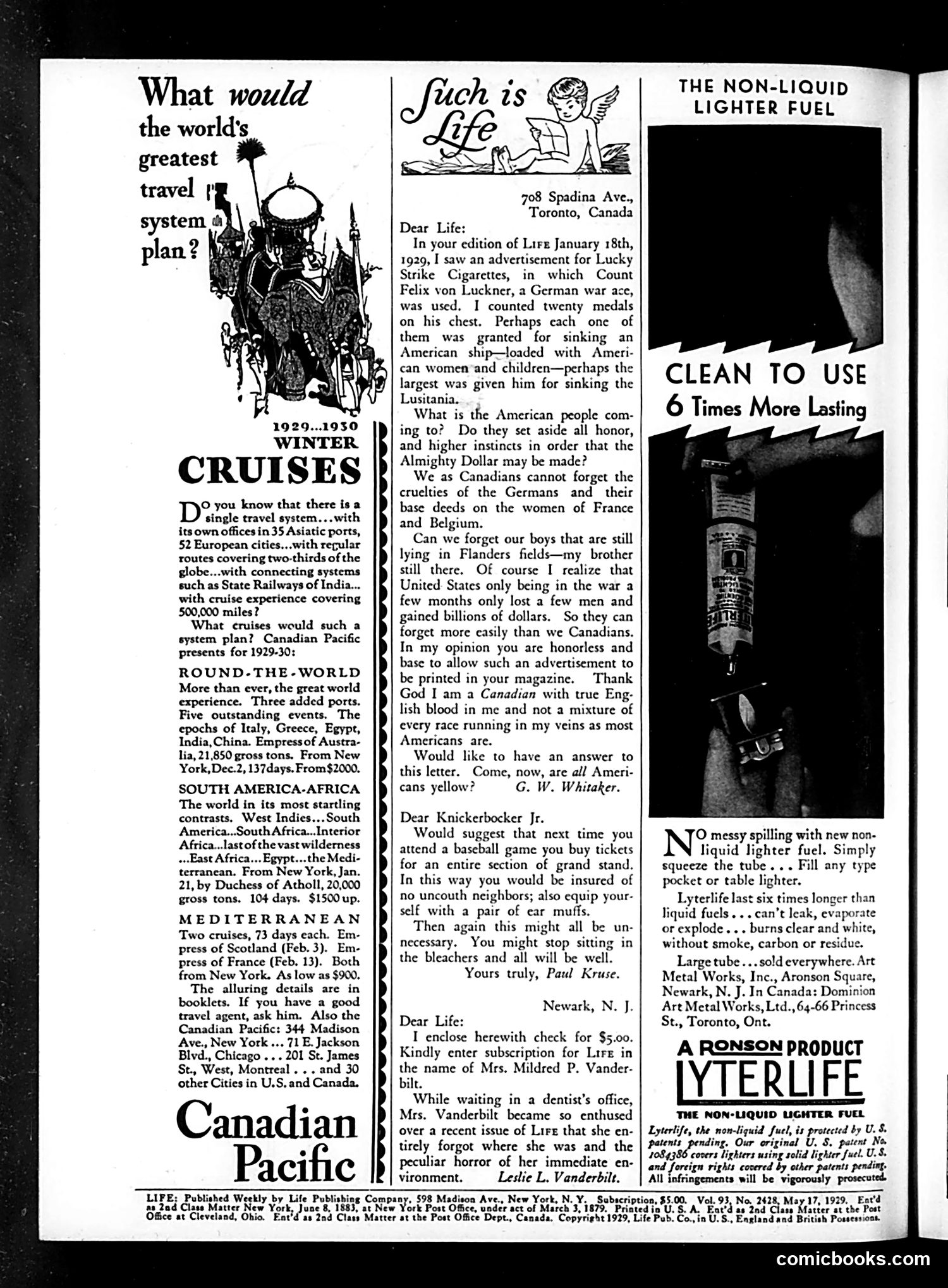 Life — May 17, 1929 — page 4: Life, 1929-05-17