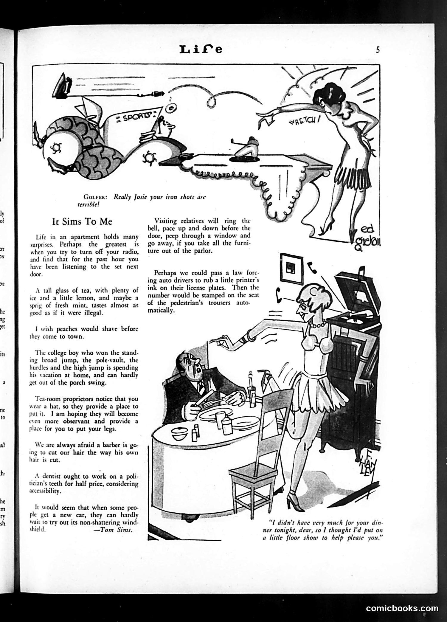 Life — July 5, 1929 — page 7: Life, 1929-07-05