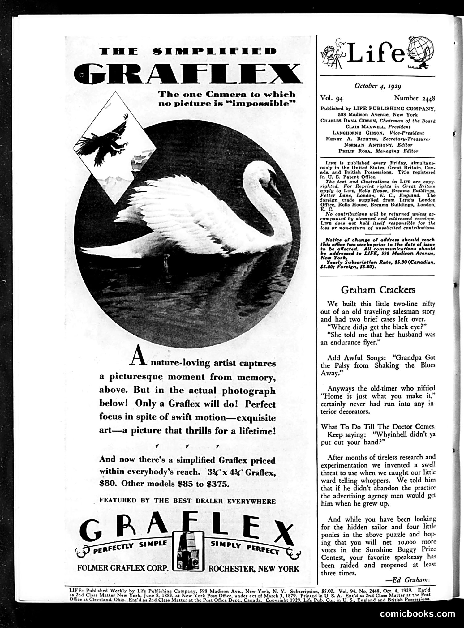 Life — October 4, 1929 — page 3: Life, 1929-10-04