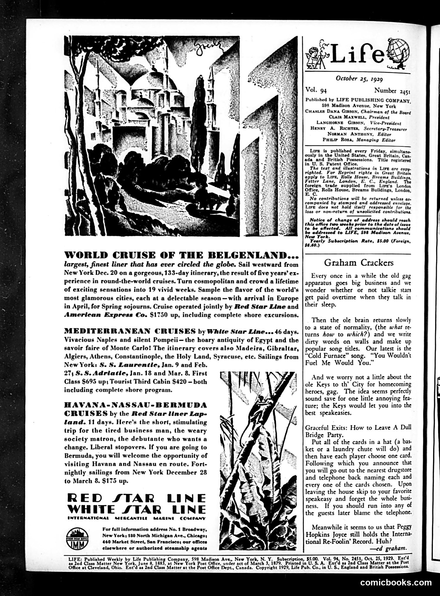 Life — October 25, 1929 — page 4: Life, 1929-10-25