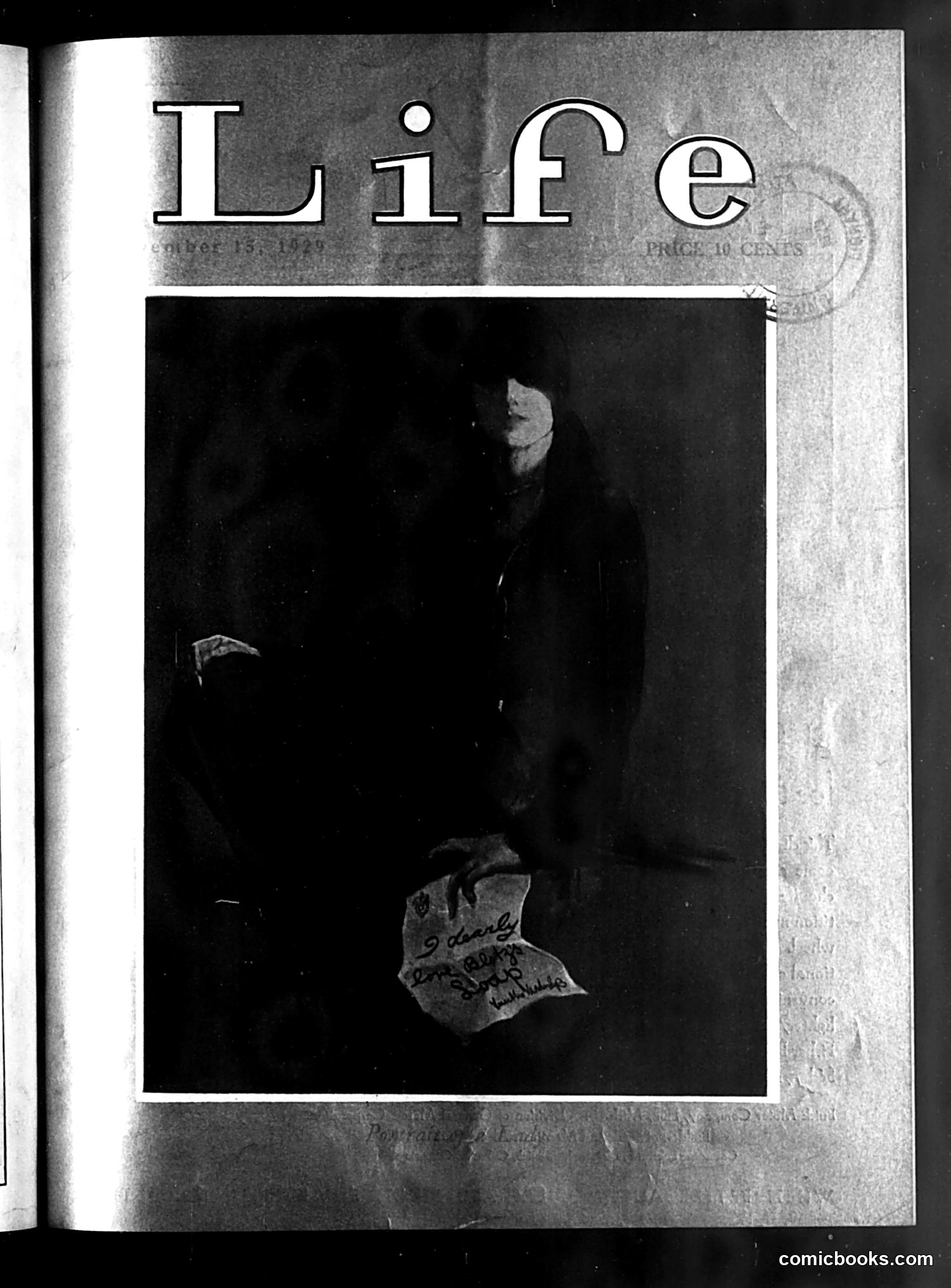 Life — November 15, 1929 — page 1: Life, 1929-11-15