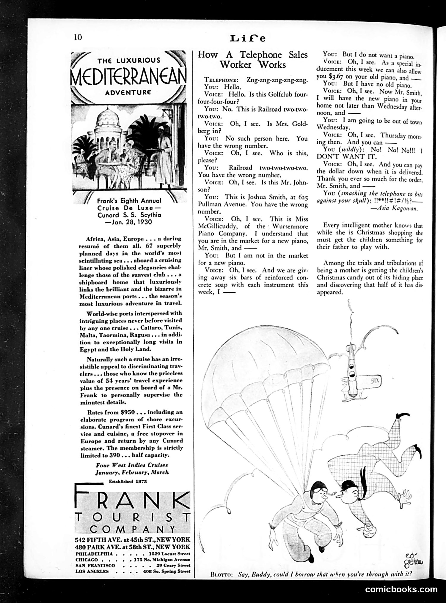 Life — December 6, 1929 — page 12: Life, 1929-12-06