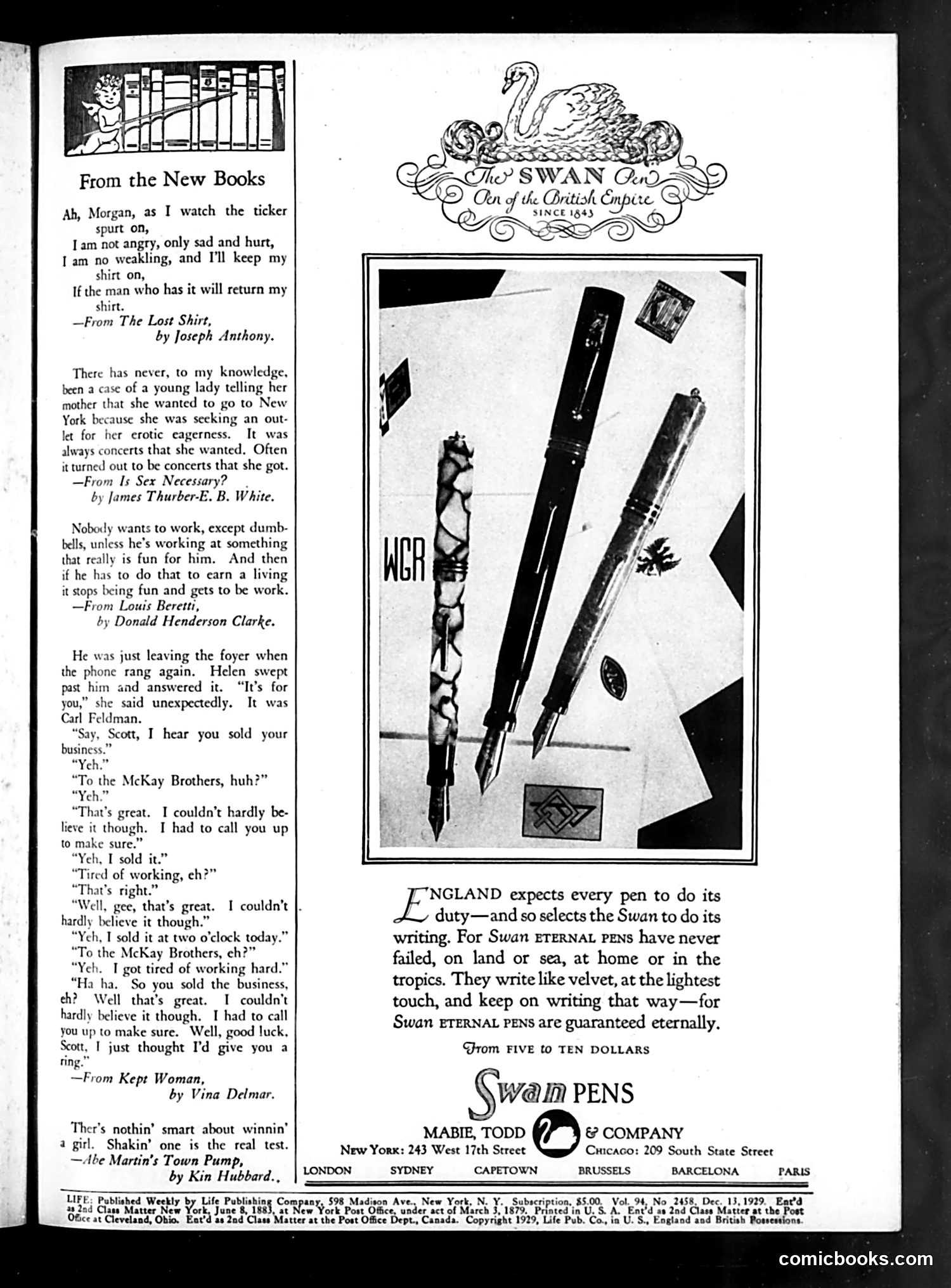Life — December 13, 1929 — page 3: Life, 1929-12-13