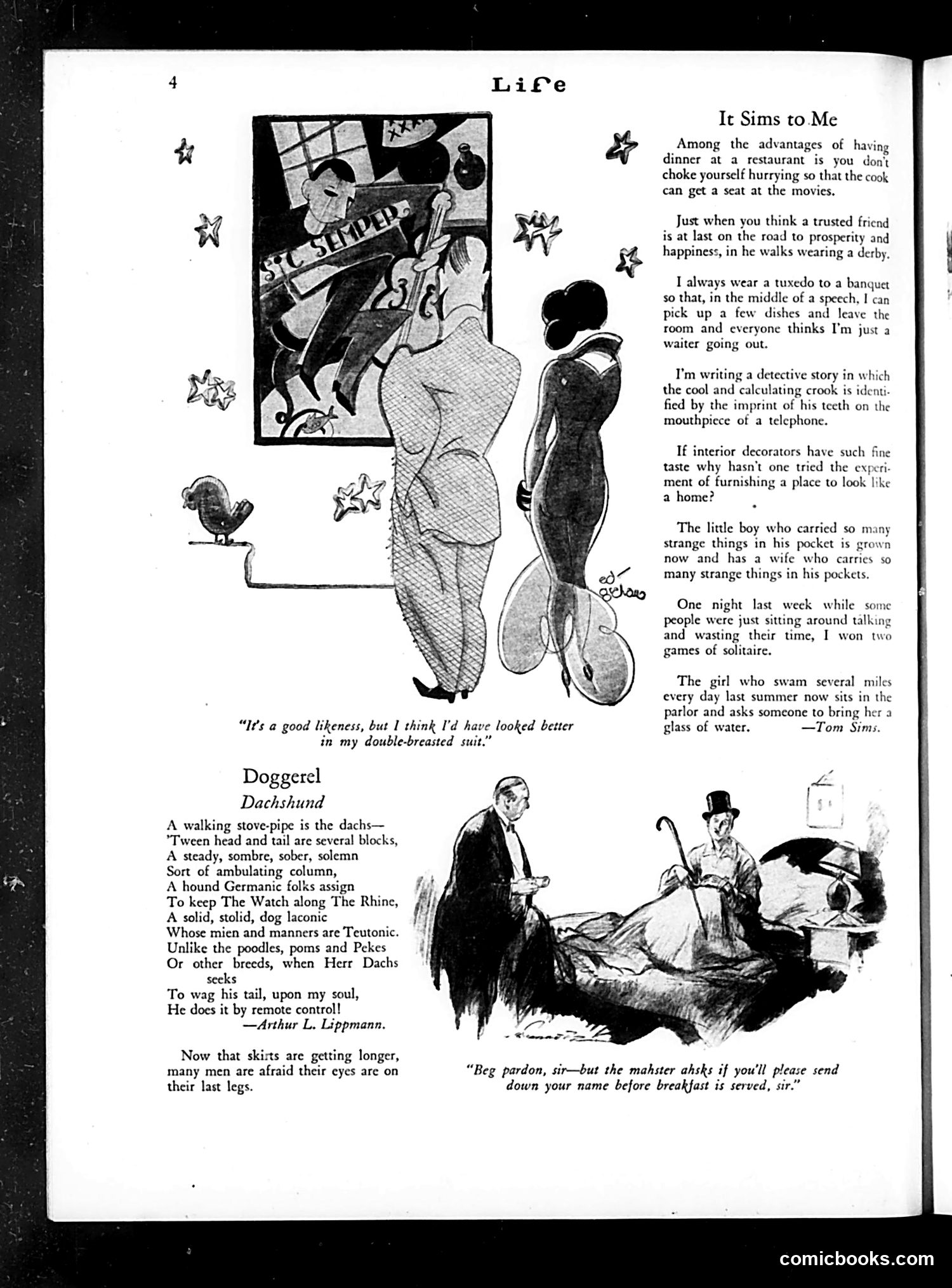 Life — January 10, 1930 — page 6: Life, 1930-01-10