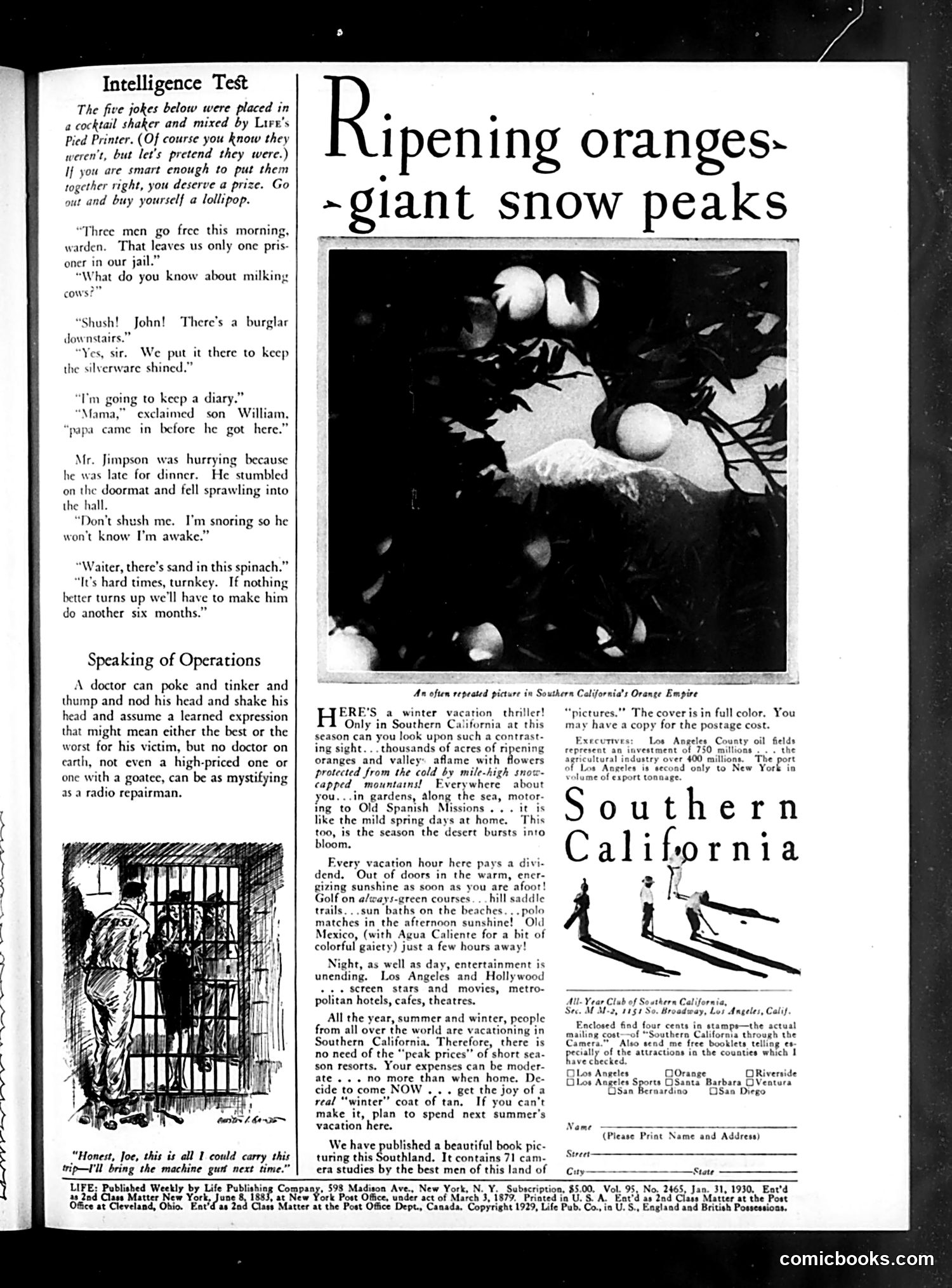 Life — January 31, 1930 — page 3: Life, 1930-01-31