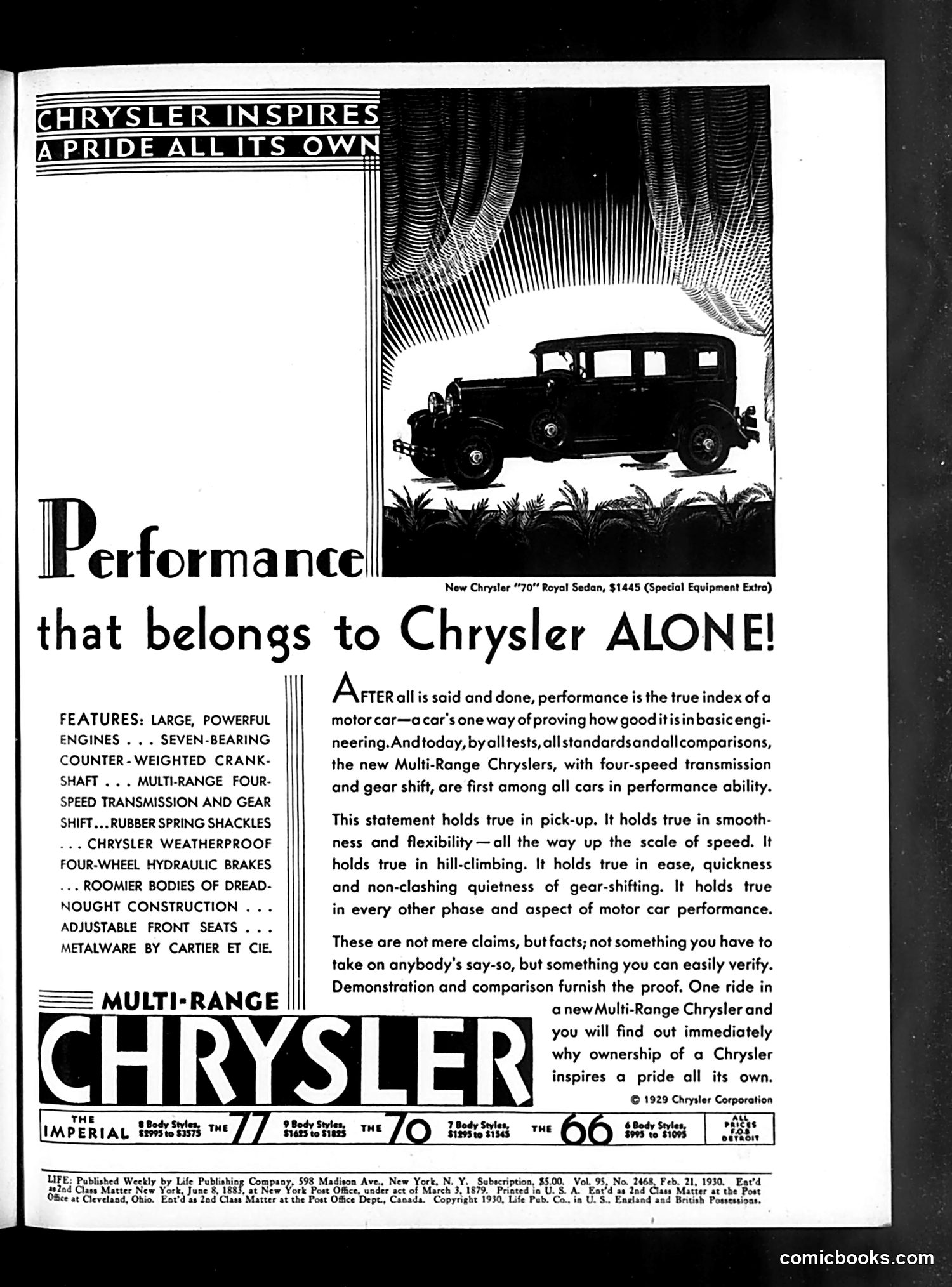 Life — February 21, 1930 — page 3: Life, 1930-02-21