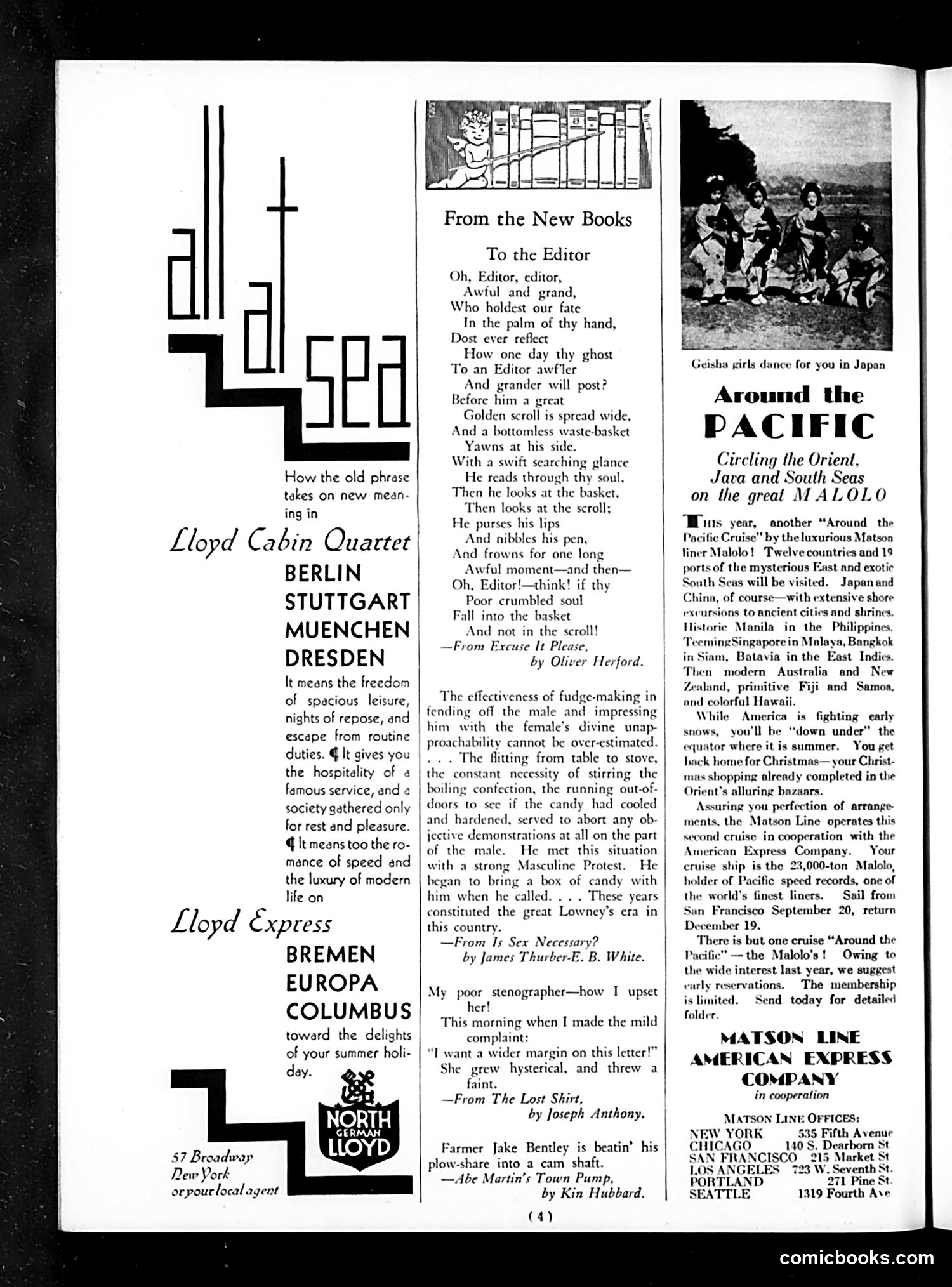Life — April 11, 1930 — page 6: Life, 1930-04-11