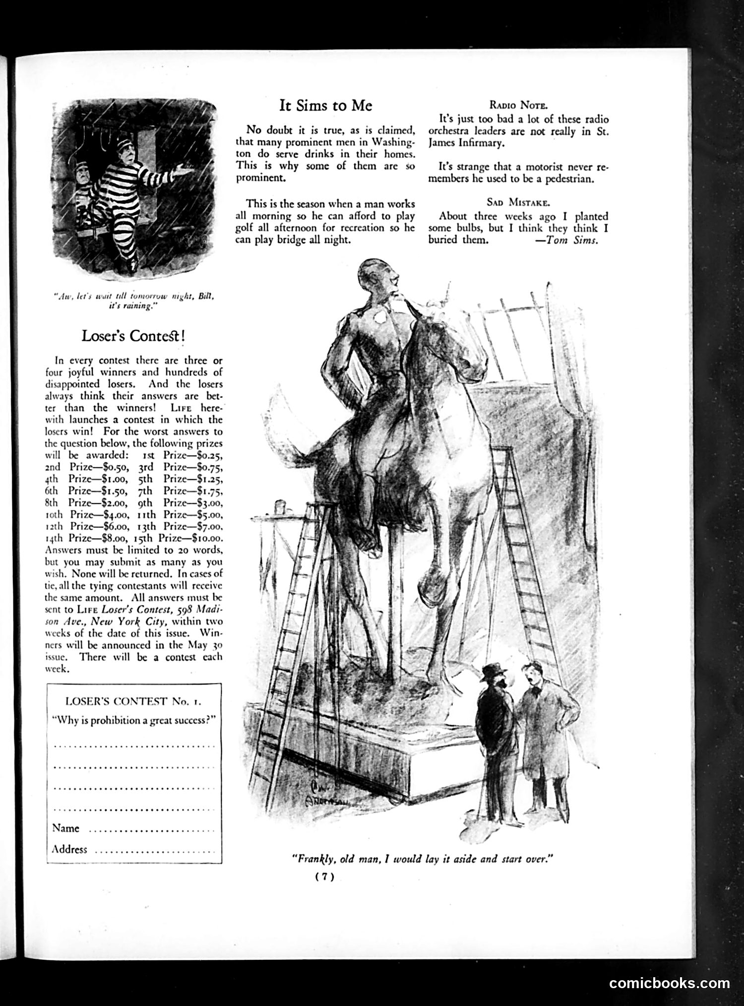 Life — April 25, 1930 — page 9: Life, 1930-04-25