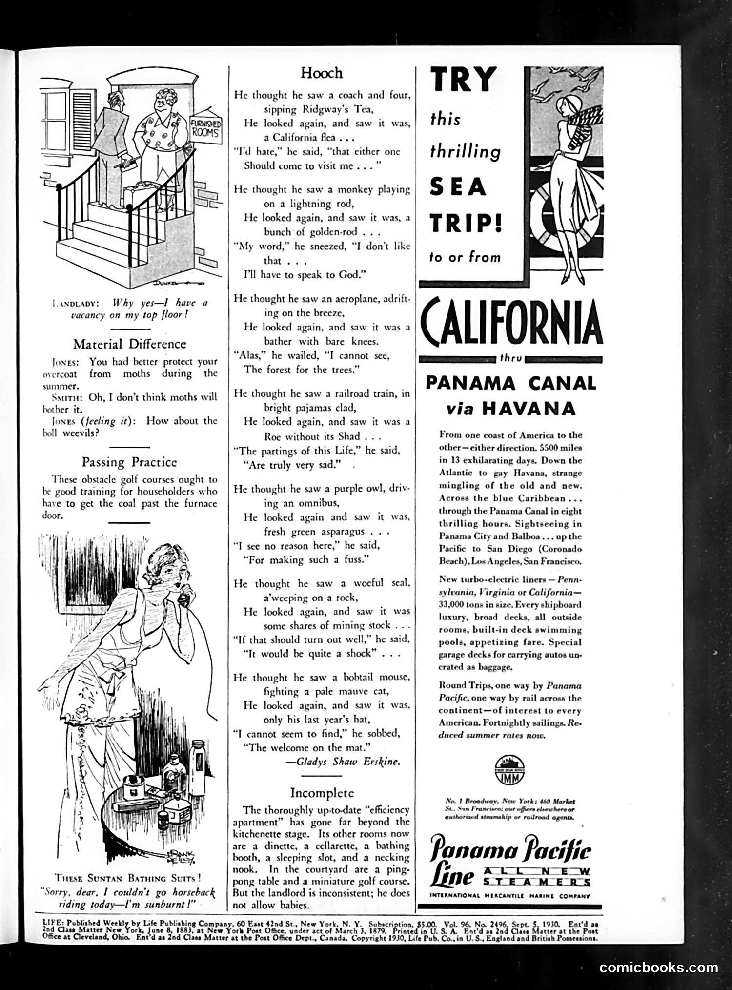 Life — September 5, 1930 — page 3: Life, 1930-09-05