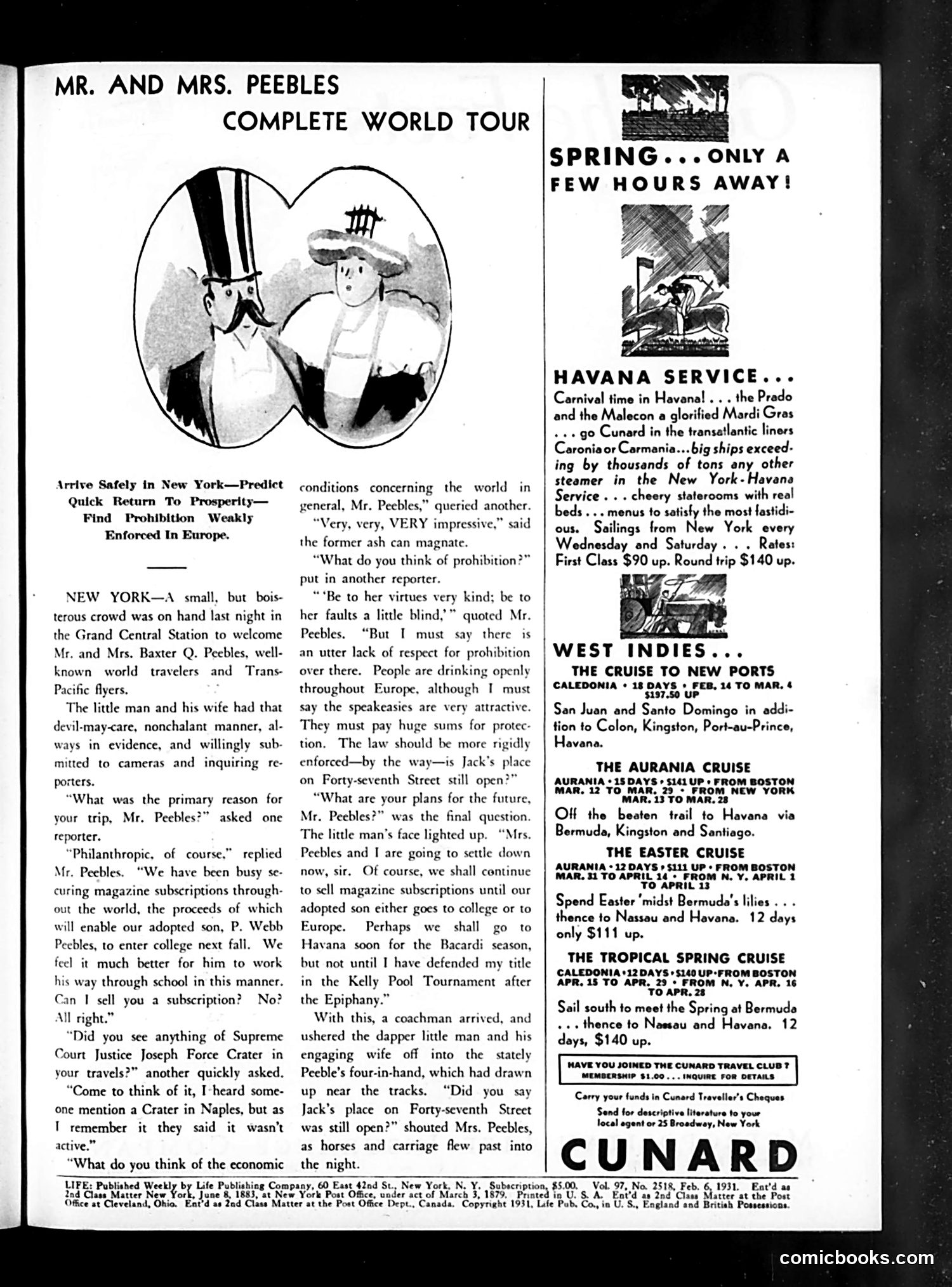 Life — February 6, 1931 — page 3: Life, 1931-02-06