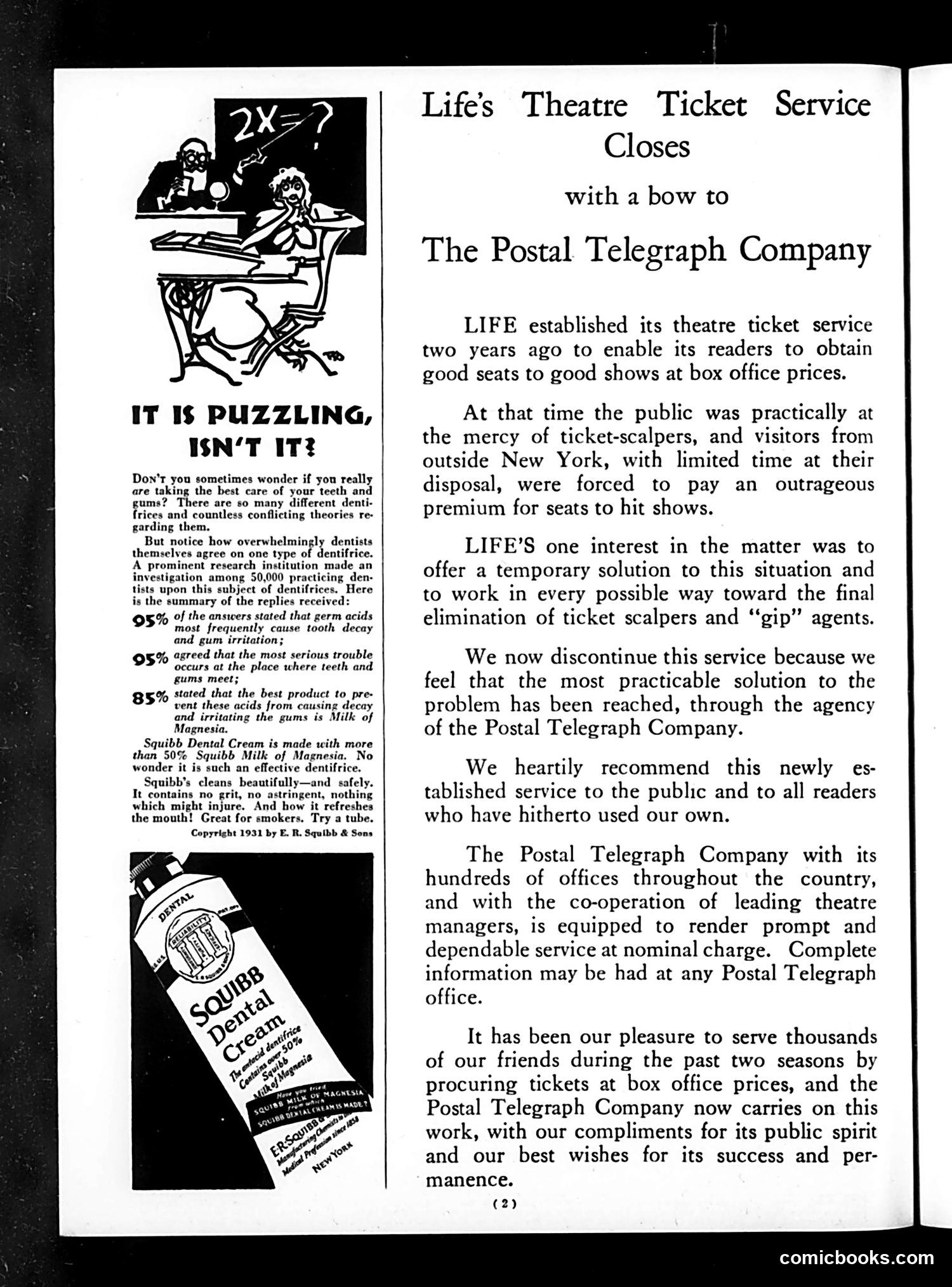 Life — February 27, 1931 — page 4: Life, 1931-02-27