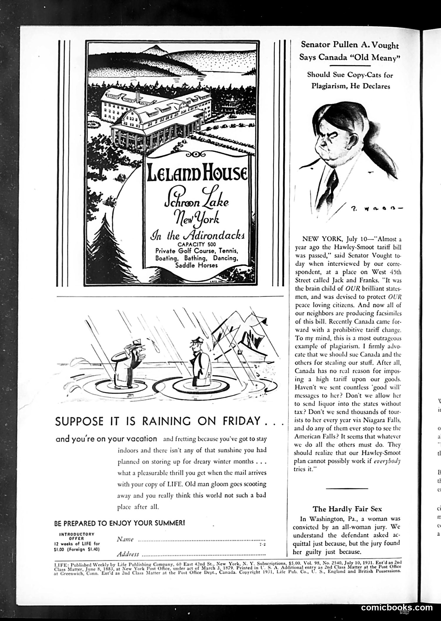 Life — July 10, 1931 — page 4: Life, 1931-07-10