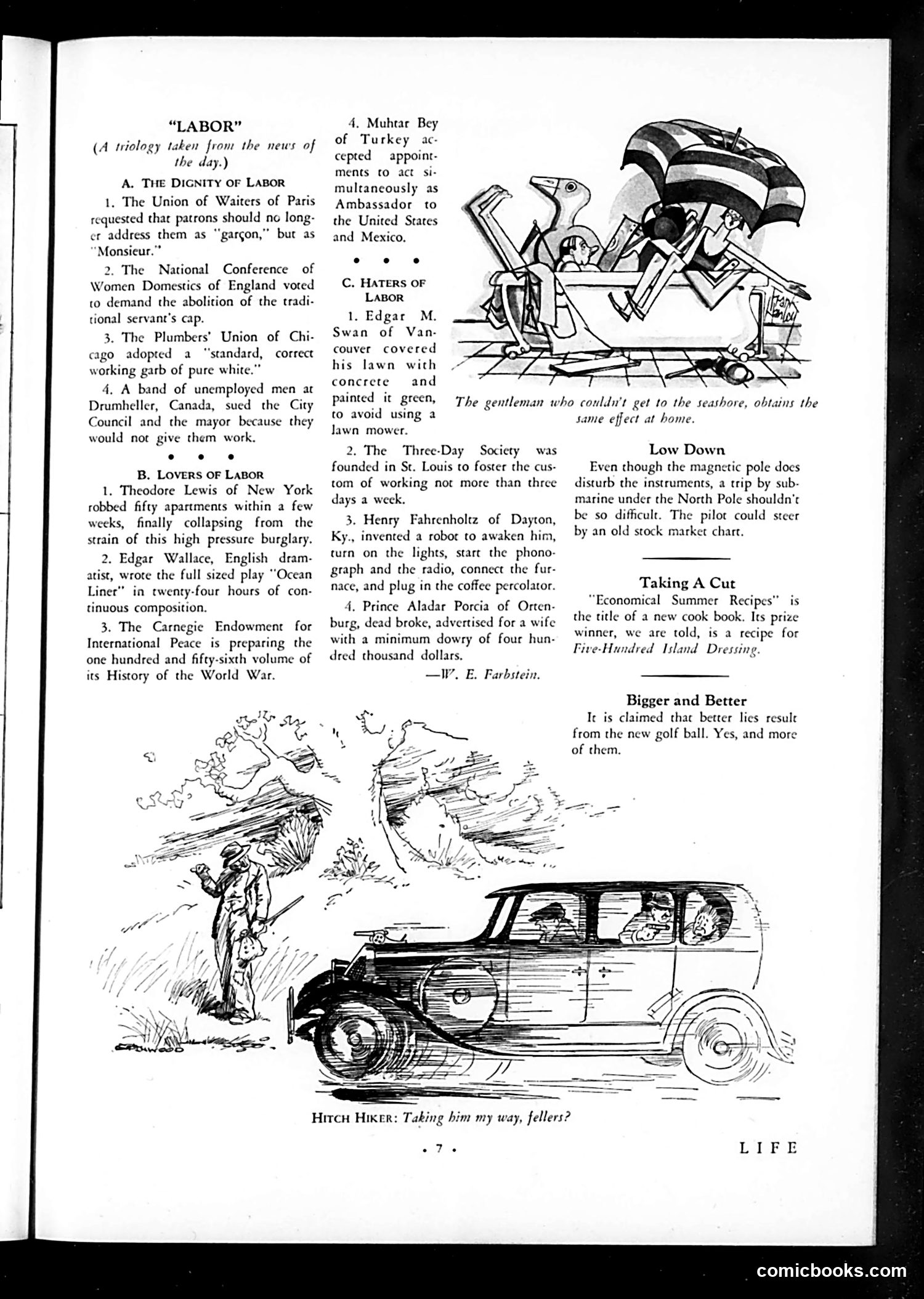 Life — August 7, 1931 — page 9: Life, 1931-08-07