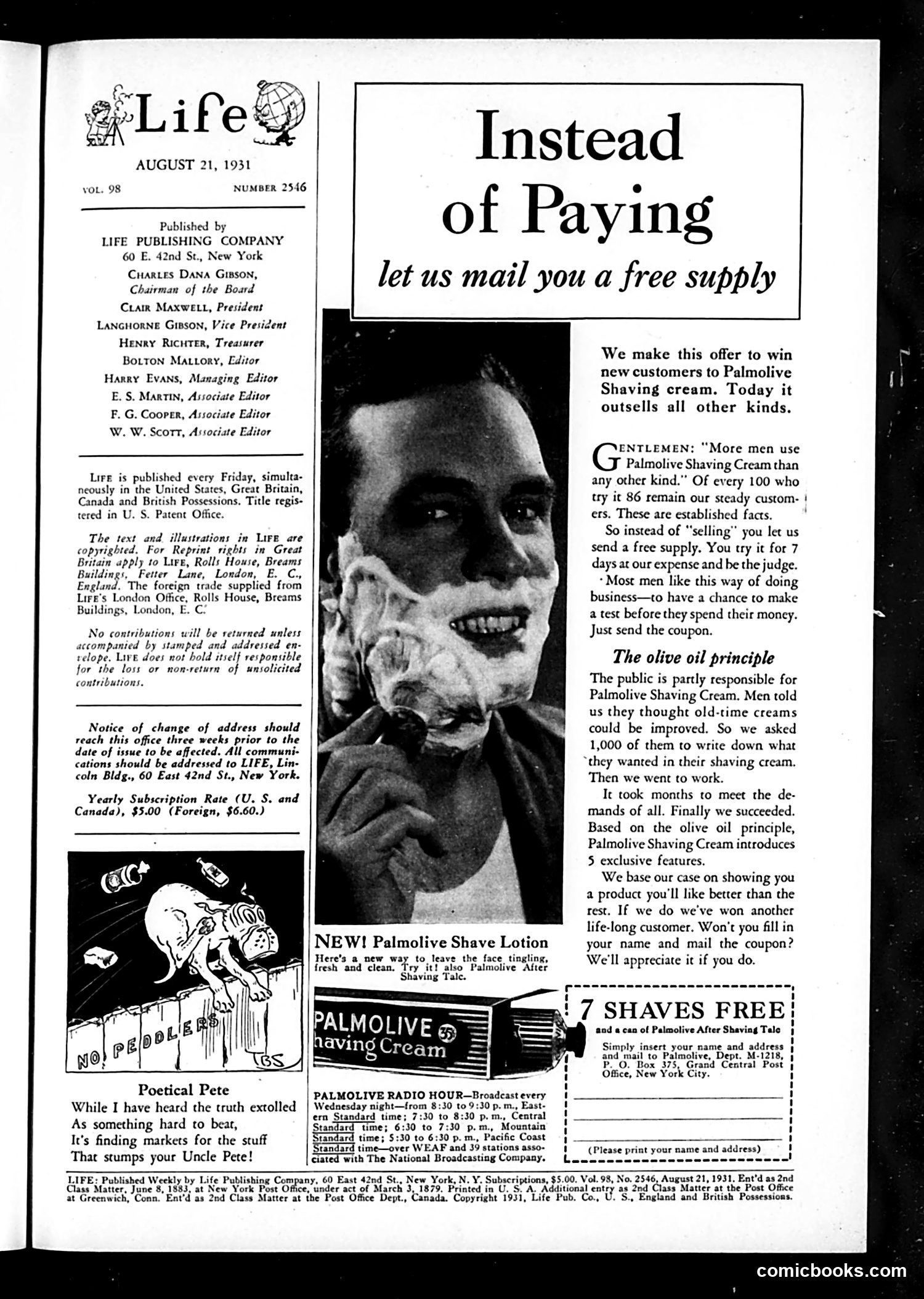 Life — August 21, 1931 — page 3: Life, 1931-08-21