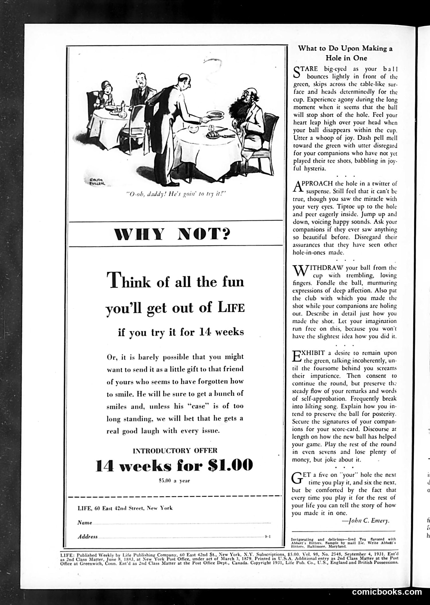 Life — September 4, 1931 — page 4: Life, 1931-09-04