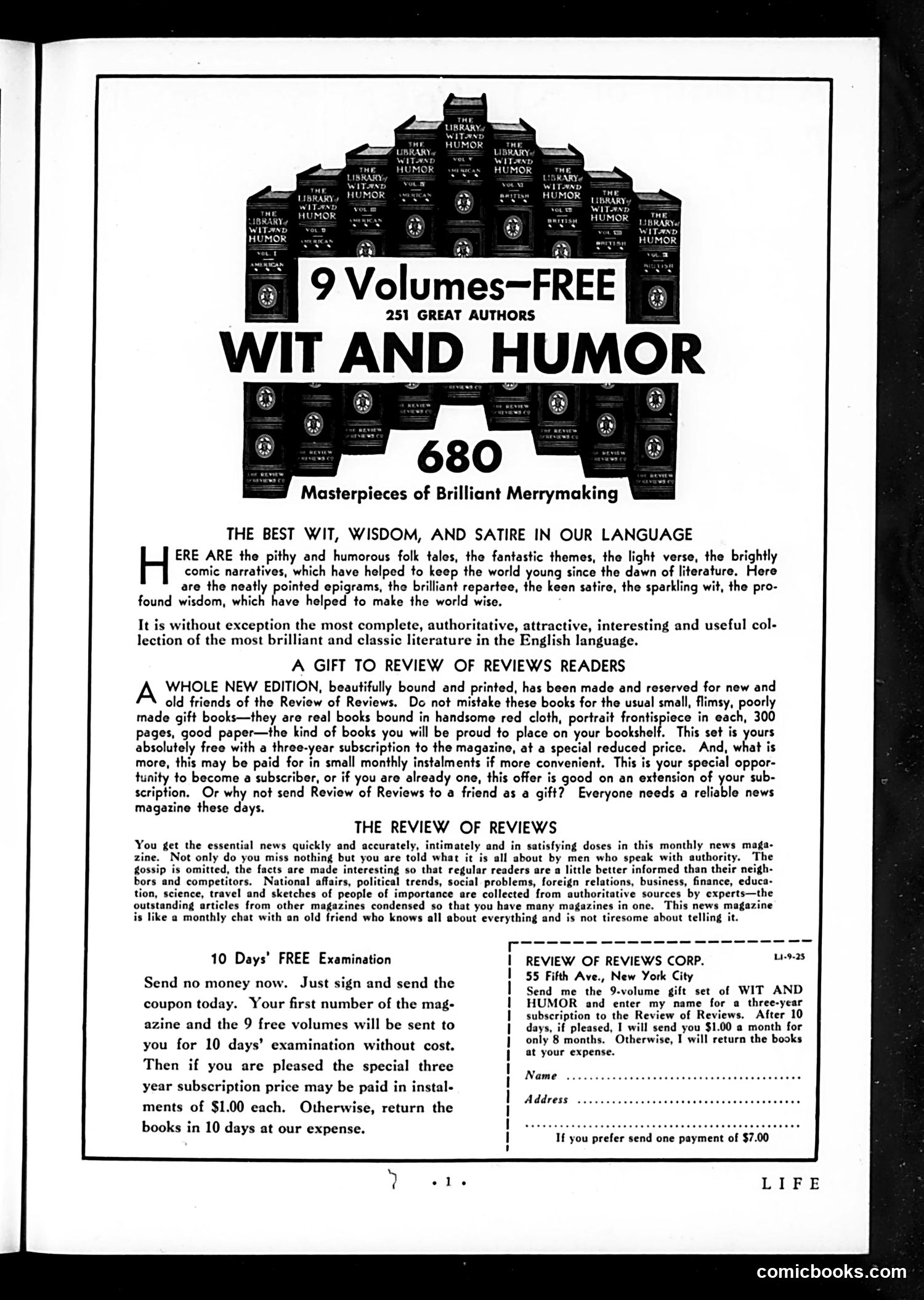 Life — September 25, 1931 — page 3: Life, 1931-09-25