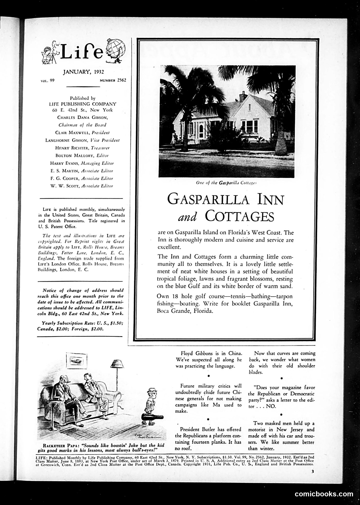 Life — January 1932 — page 5: Life, 1932-01