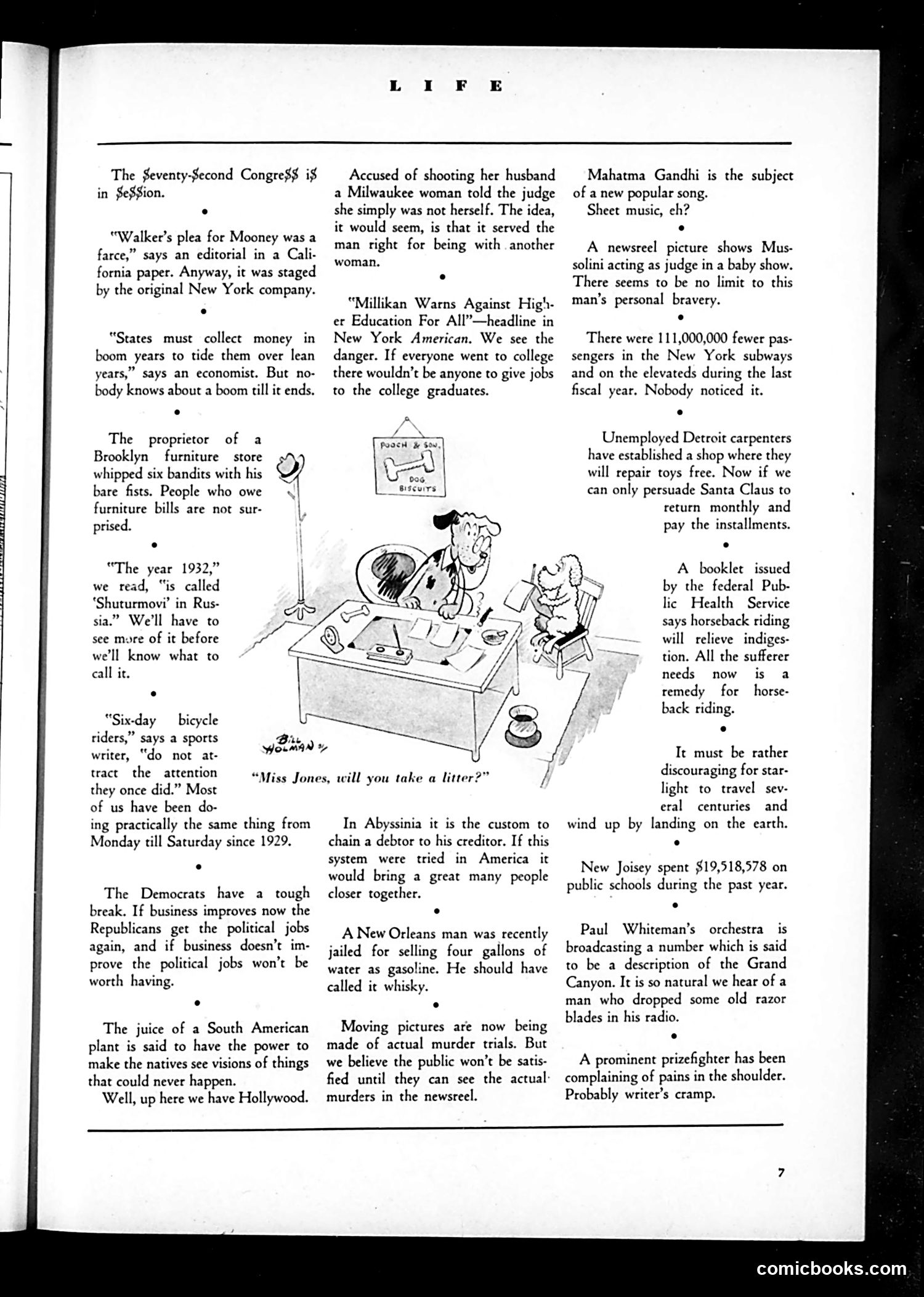Life — February 1932 — page 9: Life, 1932-02