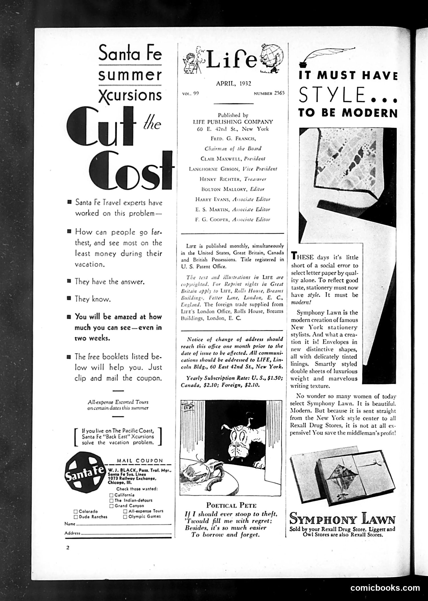 Life — April 1932 — page 4: Life, 1932-04
