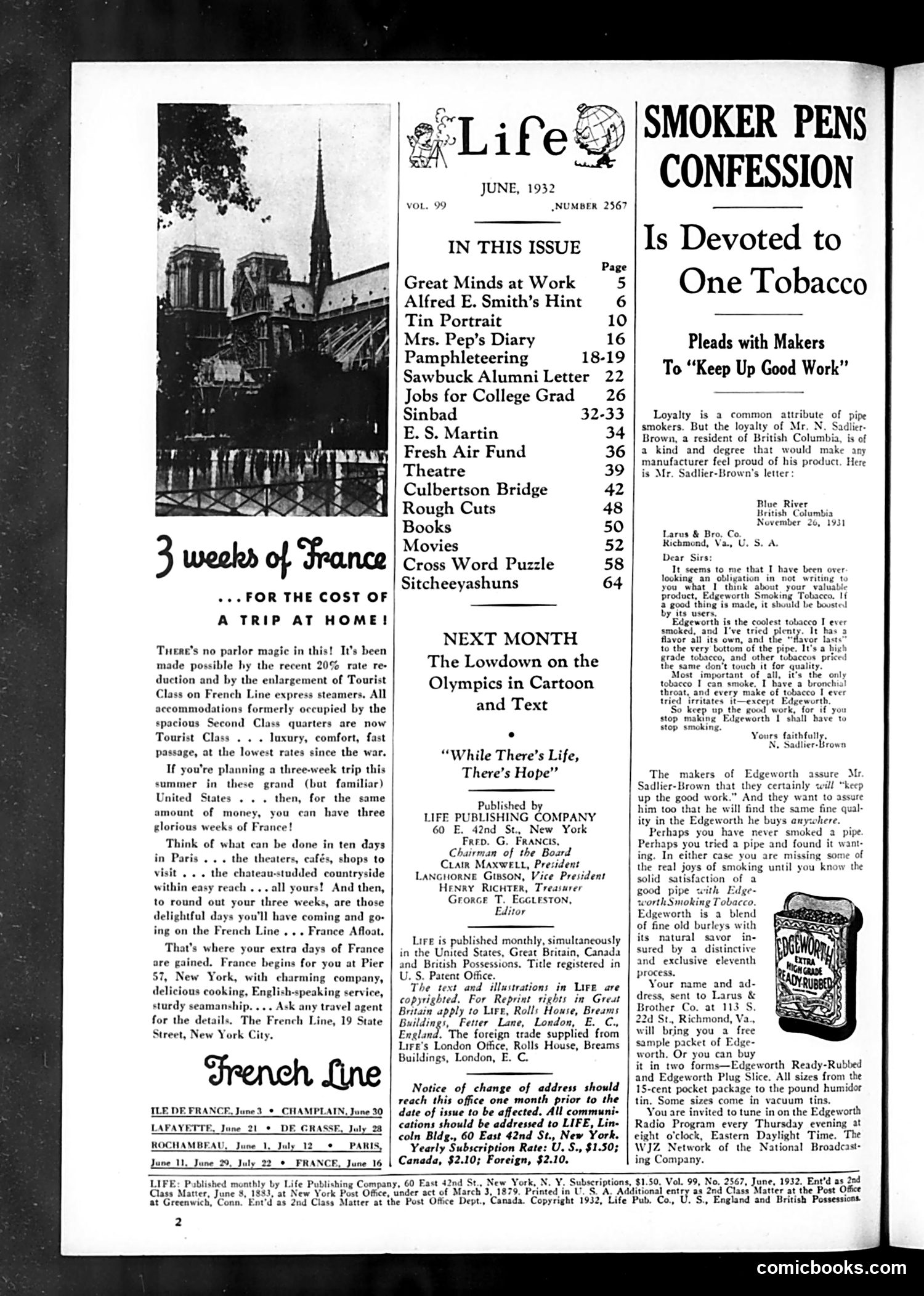 Life — June 1932 — page 4: Life, 1932-06