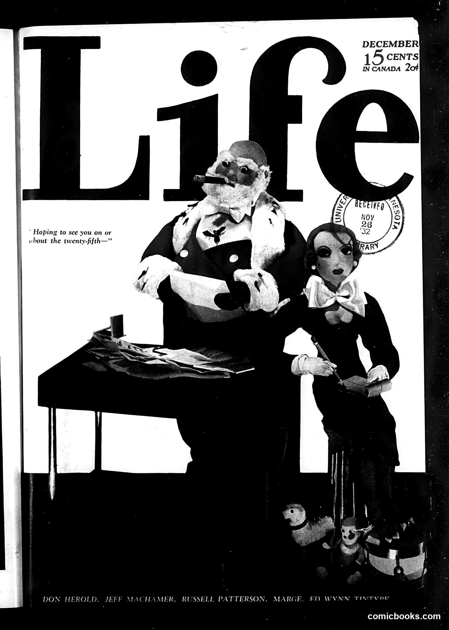 Life — December 1932 — page 1: Life, 1932-12