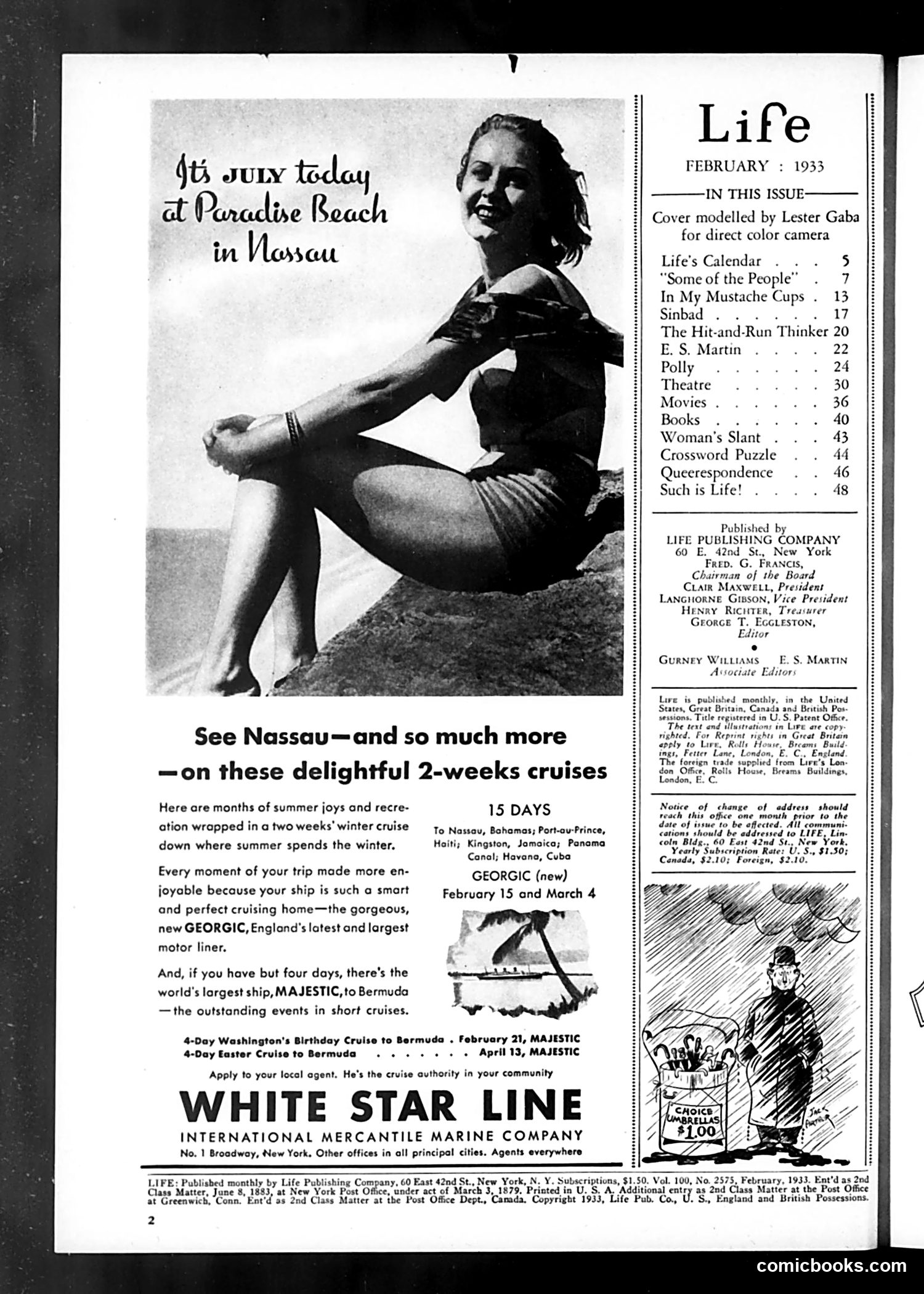 Life — February 1933 — page 6: Life, 1933-02