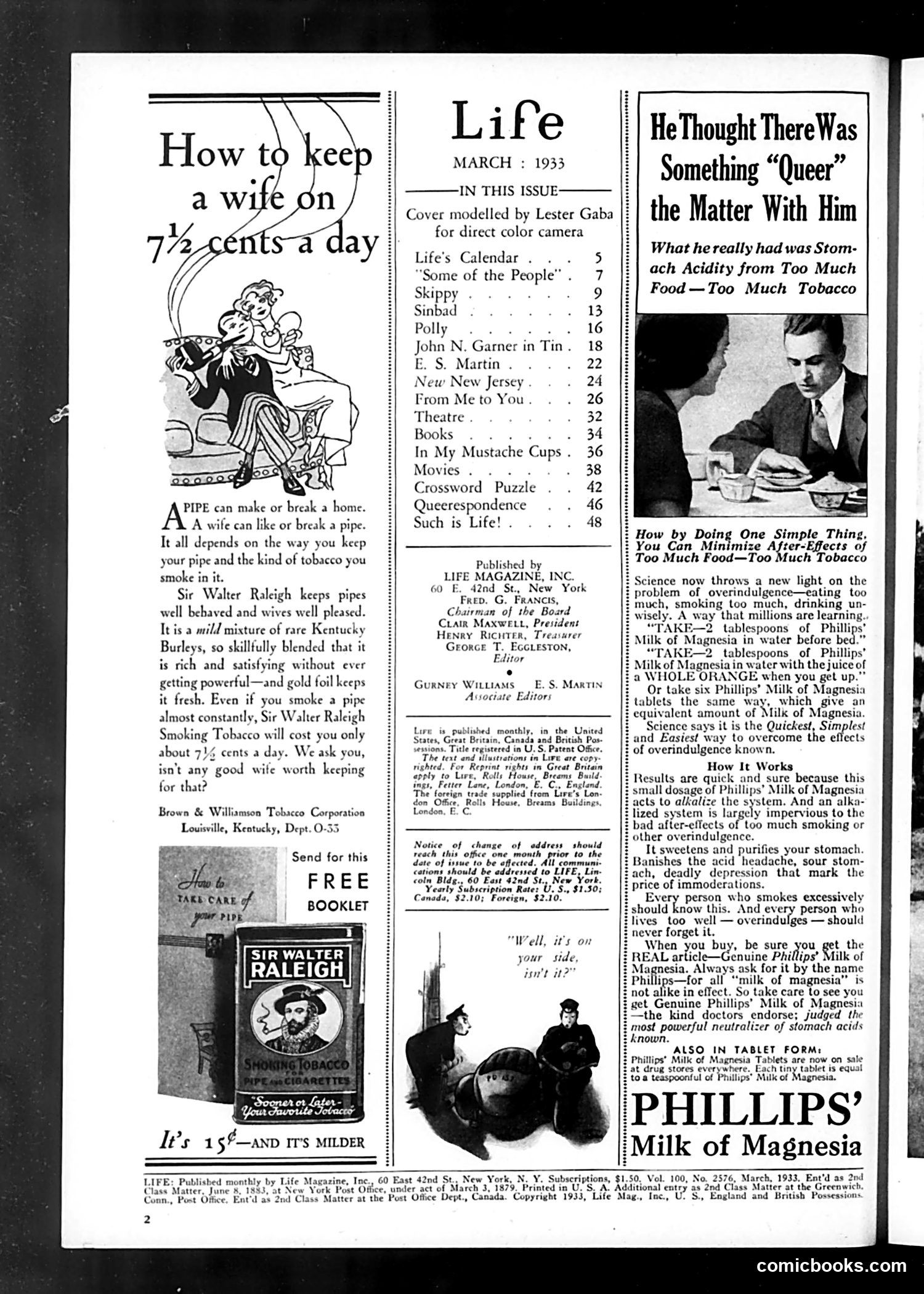 Life — March 1933 — page 4: Life, 1933-03