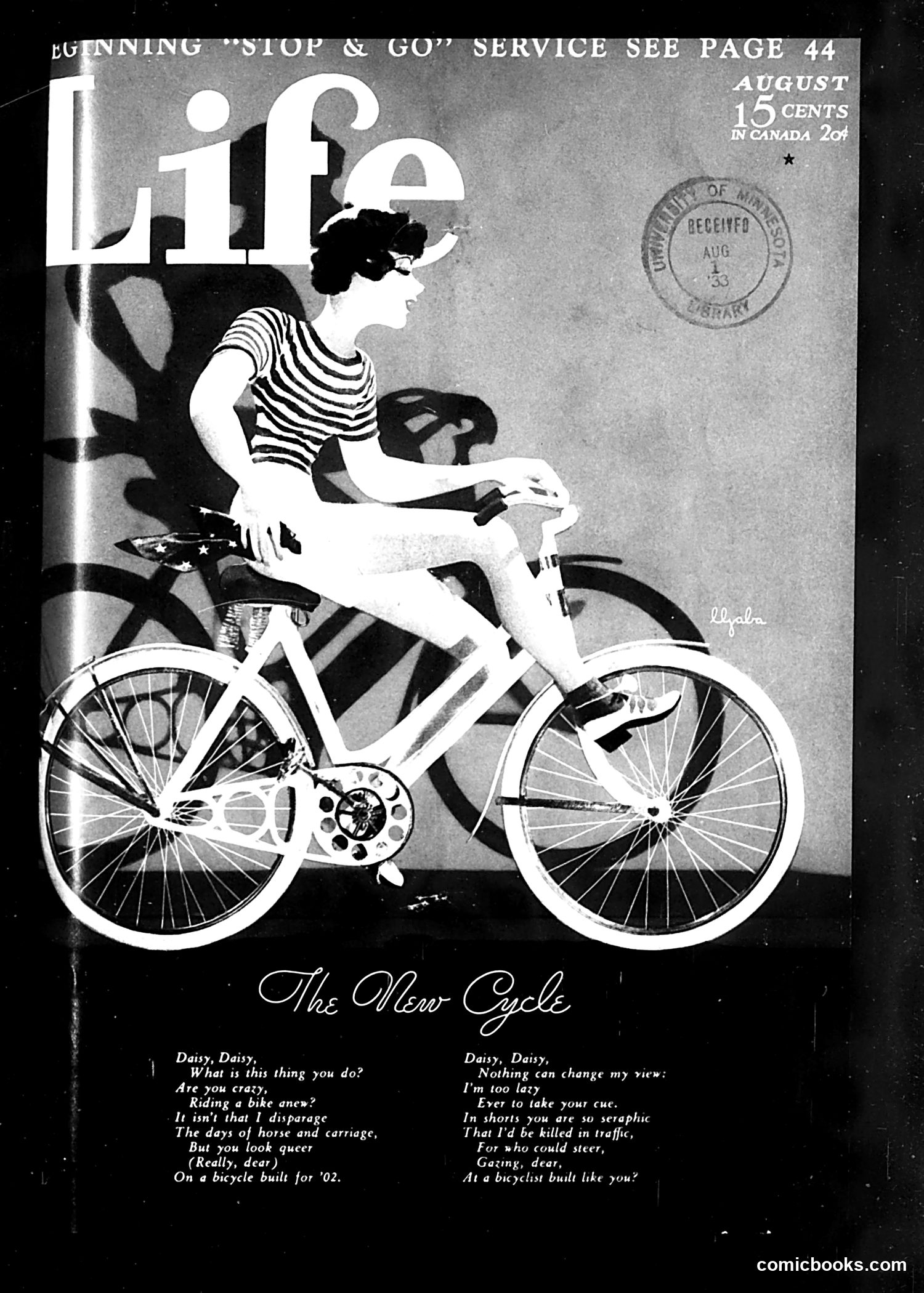 Life — August 1933 — page 1: Life, 1933-08