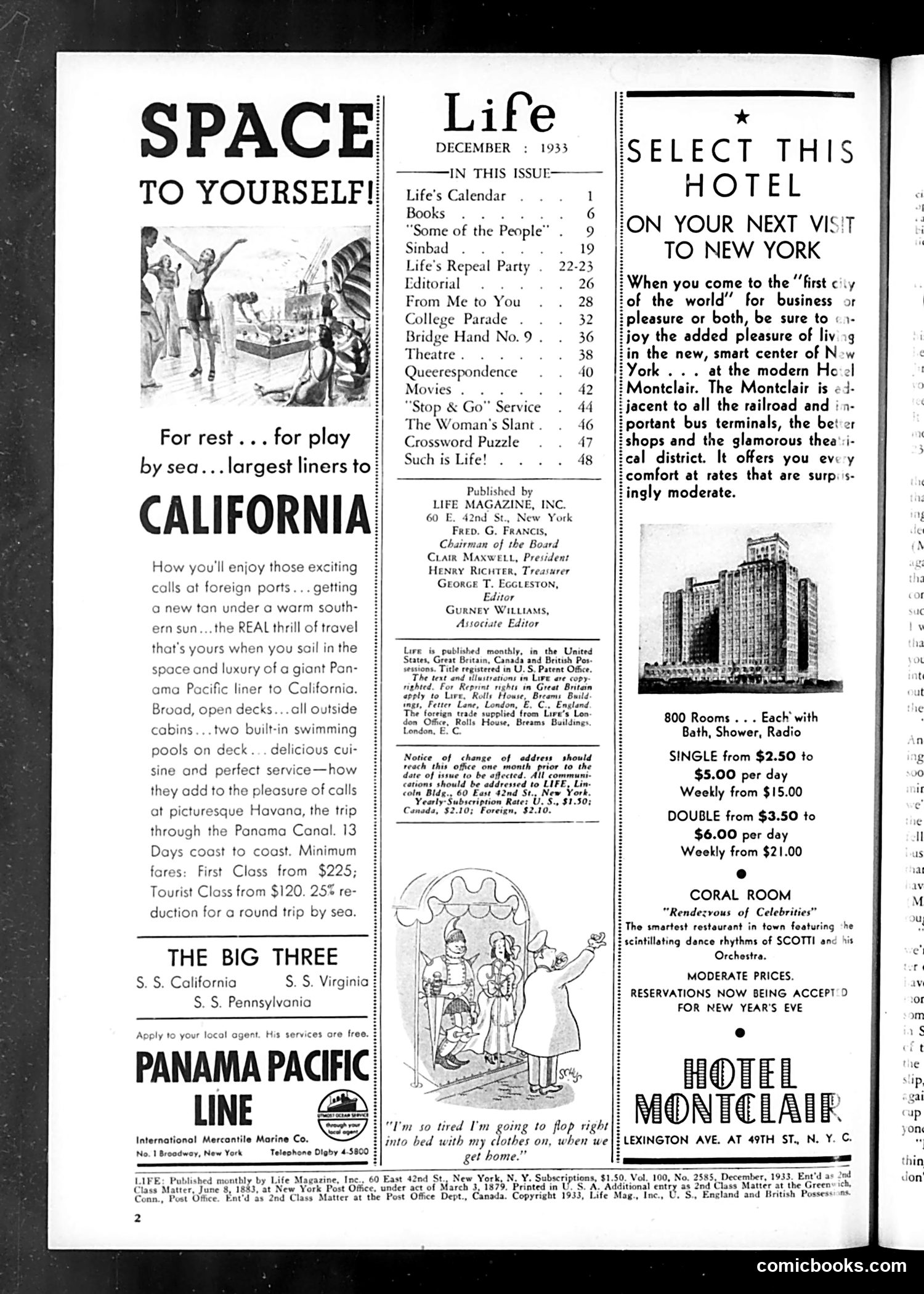 Life — December 1933 — page 4: Life, 1933-12
