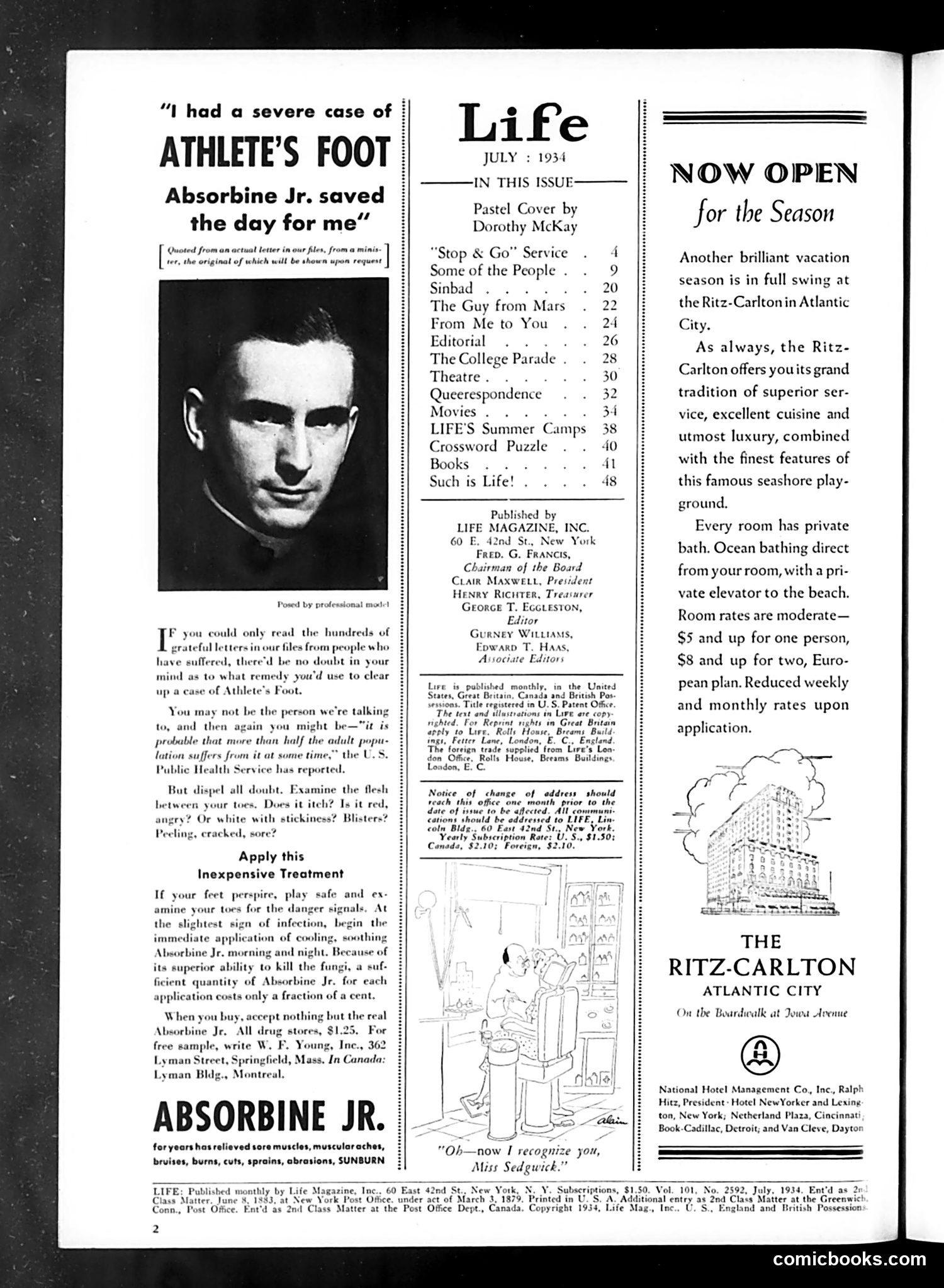 Life — July 1934 — page 4: Life, 1934-07