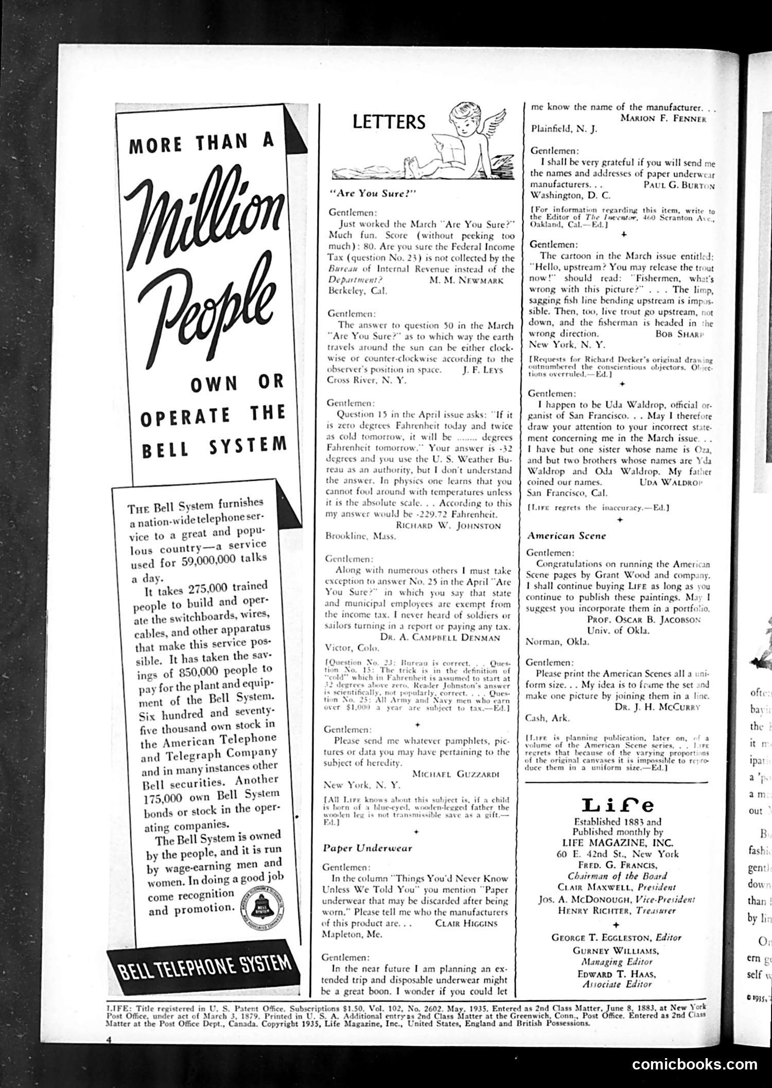 Life — May 1935 — page 6: Life, 1935-05