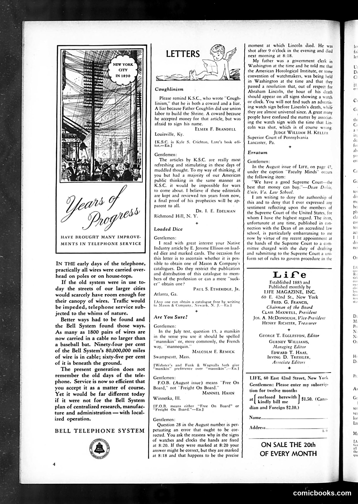 Life — September 1935 — page 6: Life, 1935-09